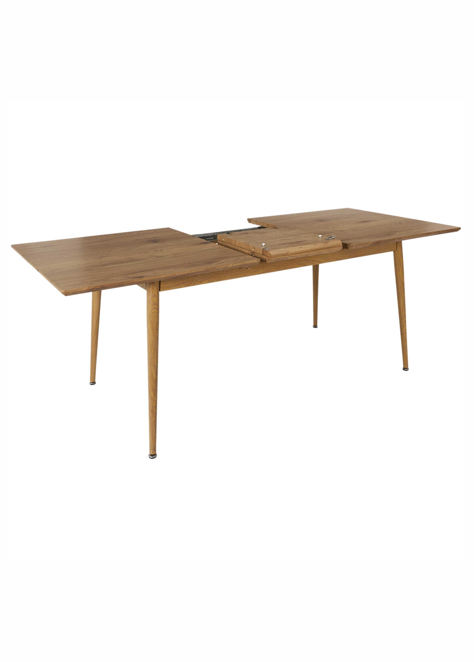 Table extensible bois 6 à 8 pers. PAXTON MARRON CMP-HD0191 DE3