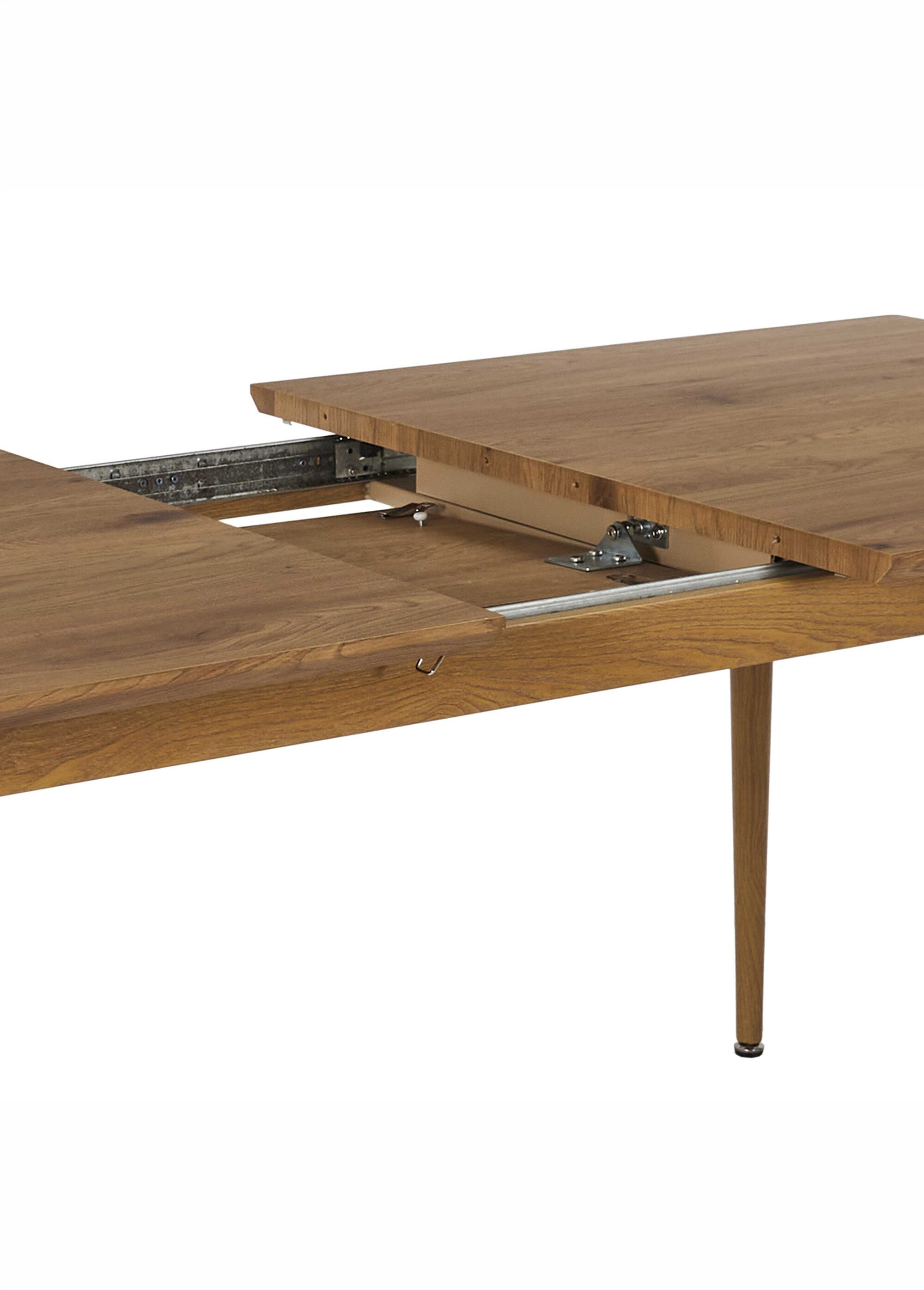 Table extensible bois 6 à 8 pers. PAXTON MARRON CMP-HD0191 DE4