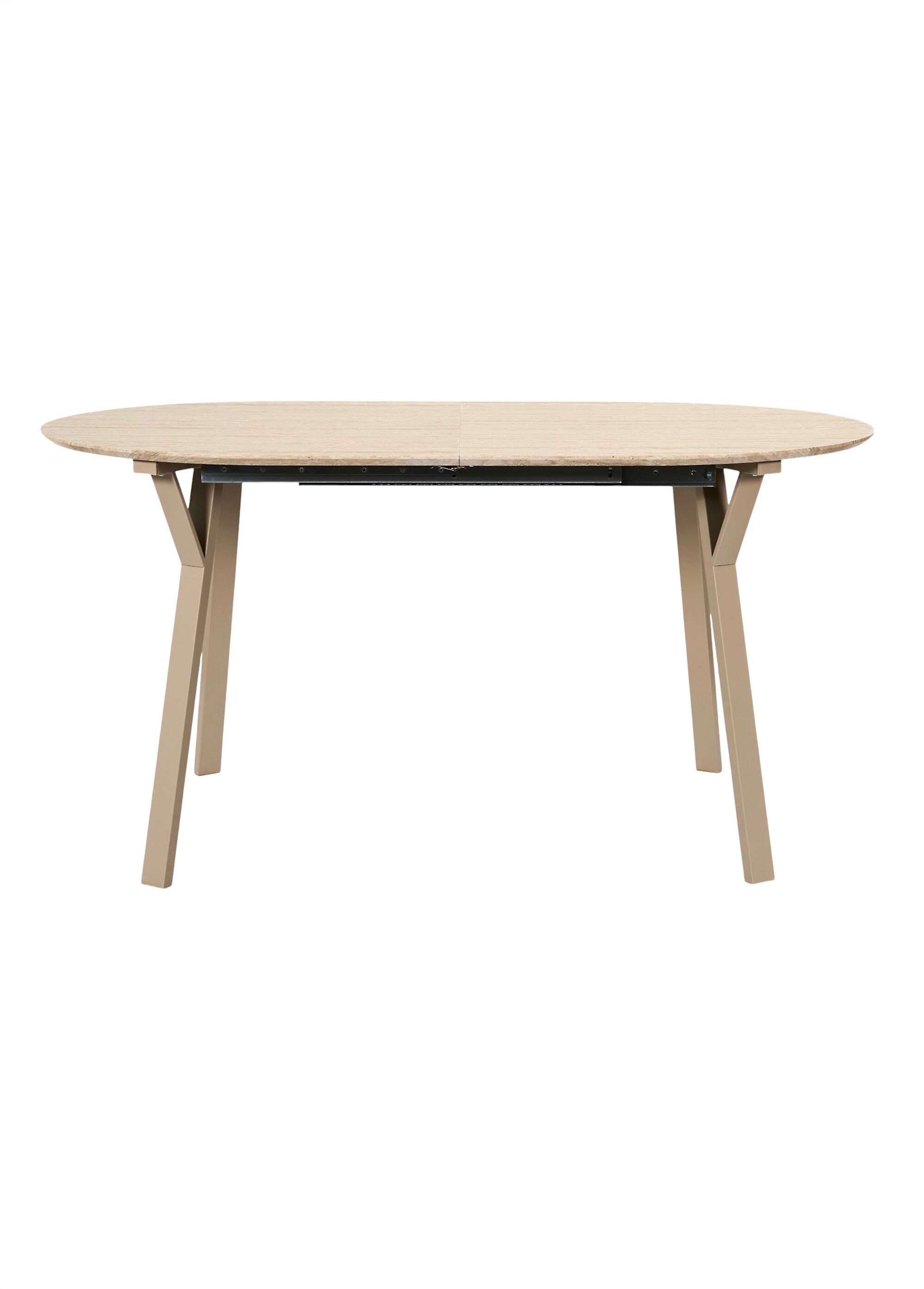 Table extensible ovale 6 à 8 pers. TERRA NOVA BLANC CMP-HD7748 DE1