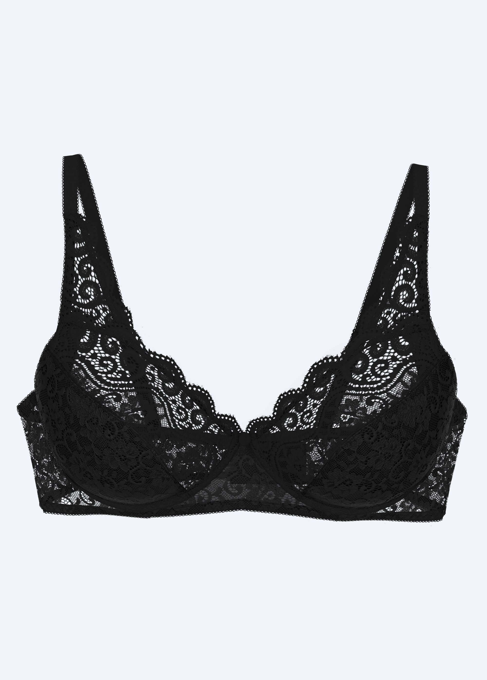Soutien-gorge Amourette sans armatures Femme Noir VALENTINA AP1