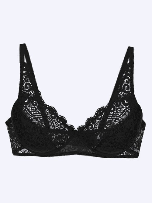 Soutien-gorge Amourette sans armatures Femme Noir VALENTINA AP1