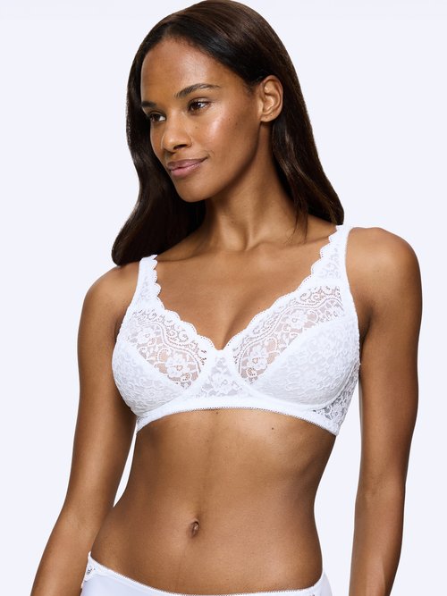 Soutien-gorge Amourette sans armatures Femme Blanc VALENTINA FA1