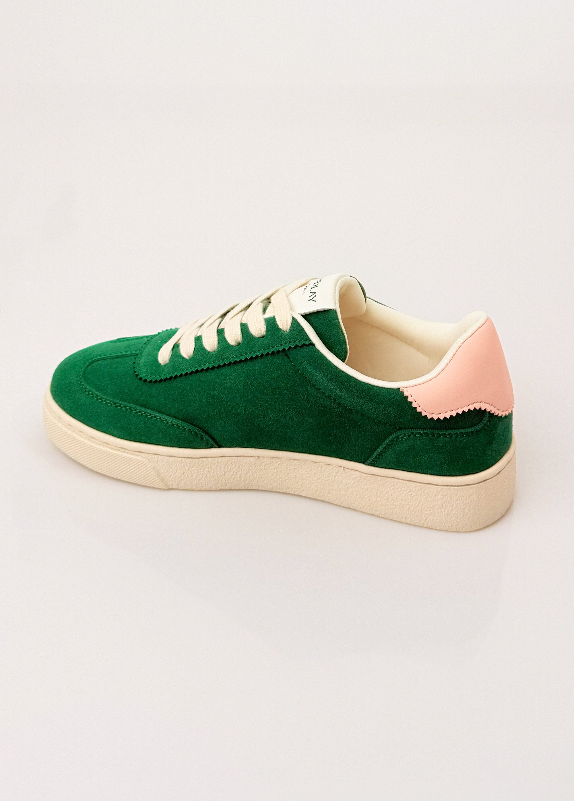 Baskets à lacets avec détail étoile Femme Vert COVFY1152 DO1