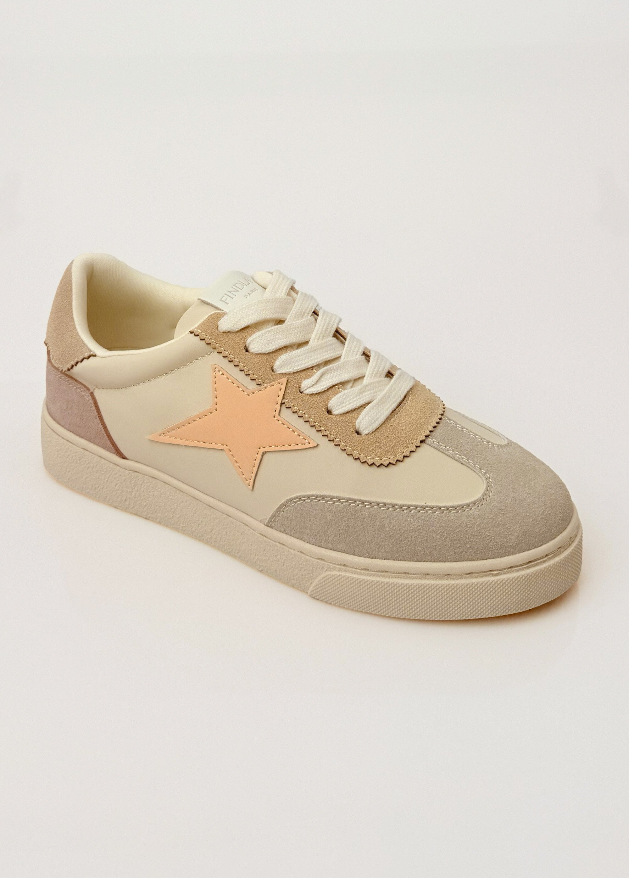 Baskets à lacets avec détail étoile Femme Violet COVFY1152 FA1