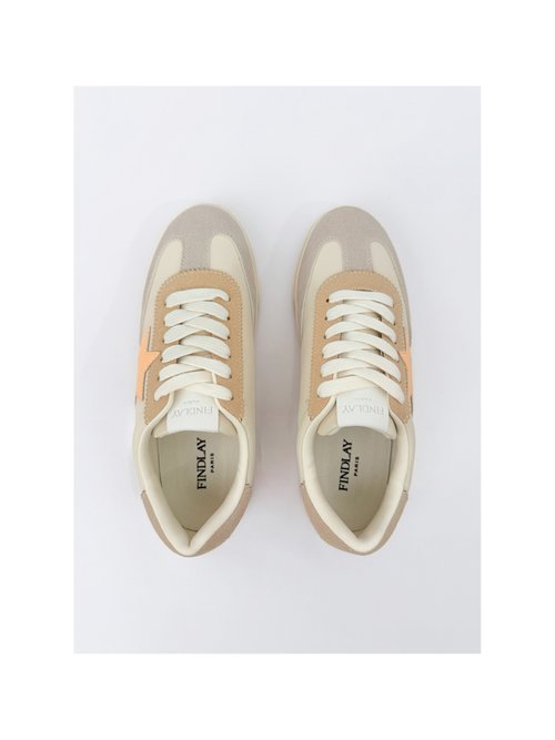 Baskets à lacets avec détail étoile Femme Violet COVFY1152 OV1