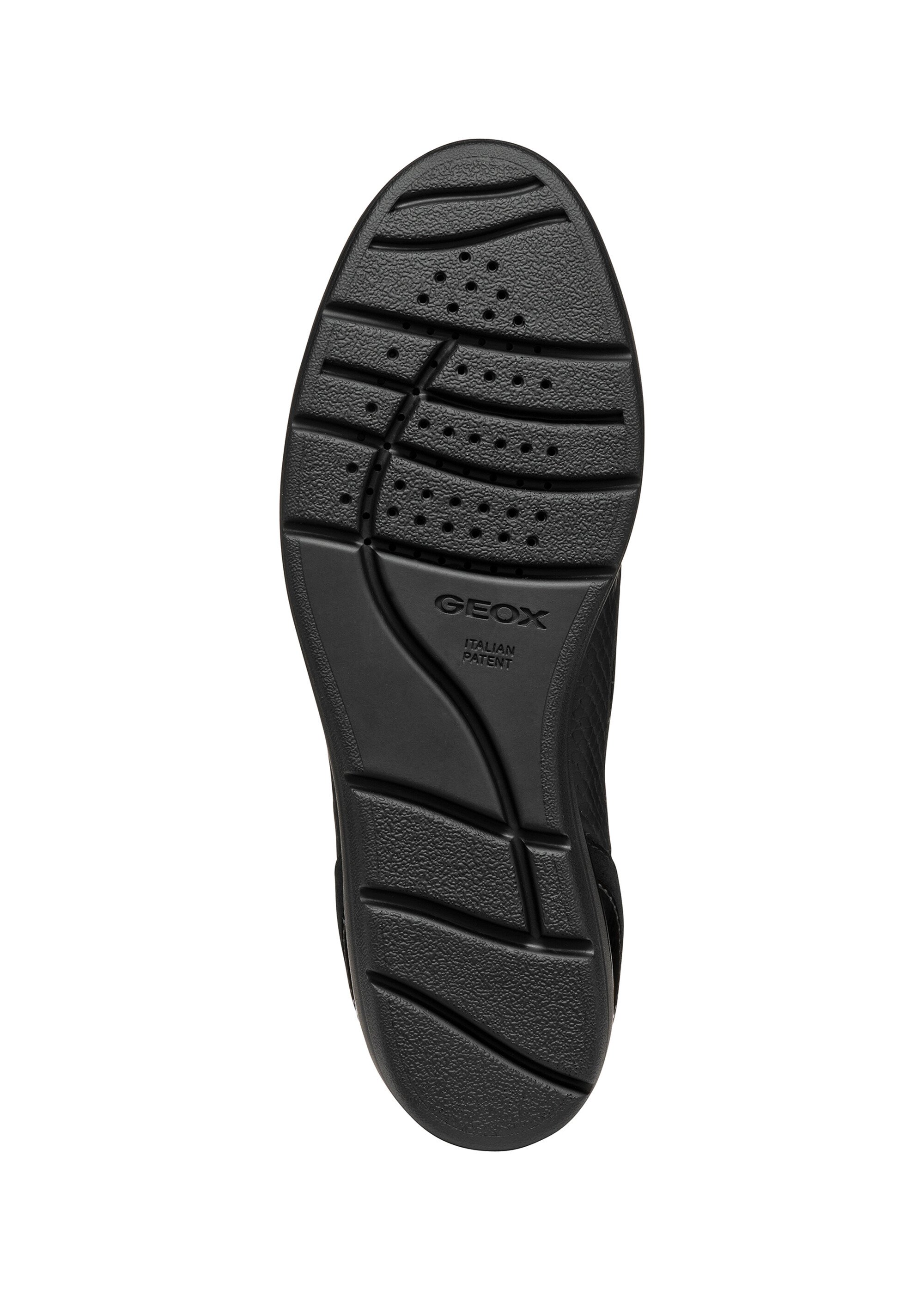 Baskets multimatières semelle compensée Femme Noir GEO-D46RAA UN1