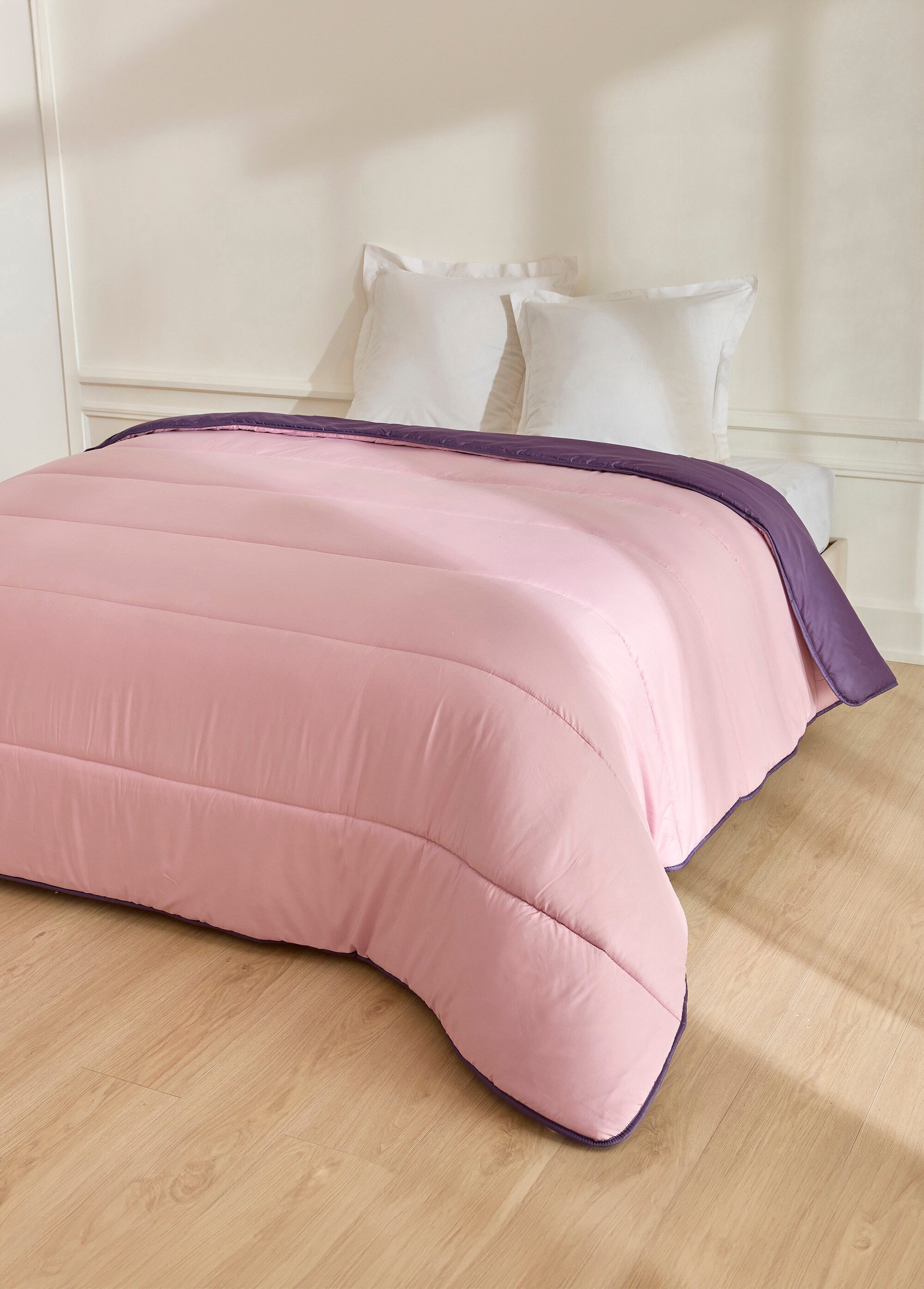 Couette microfibre bicolore réversible 400 g/m²