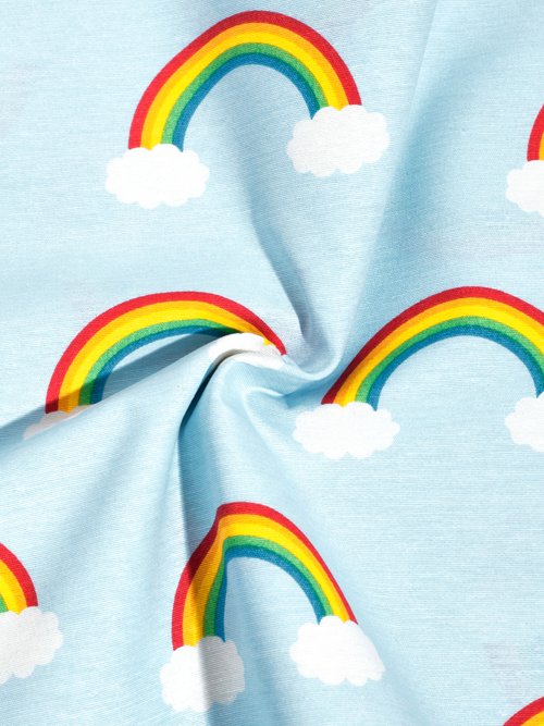 Coupon tissu déco, arc en ciel 3x1,4m BLEU CIEL COT149885 FA1