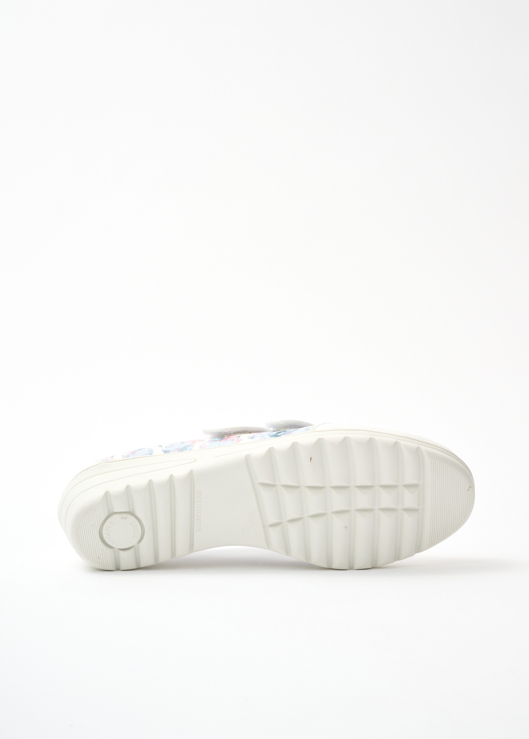 Derbies cuir largeur confort scratchés Femme Bleu ORLIAC UN1