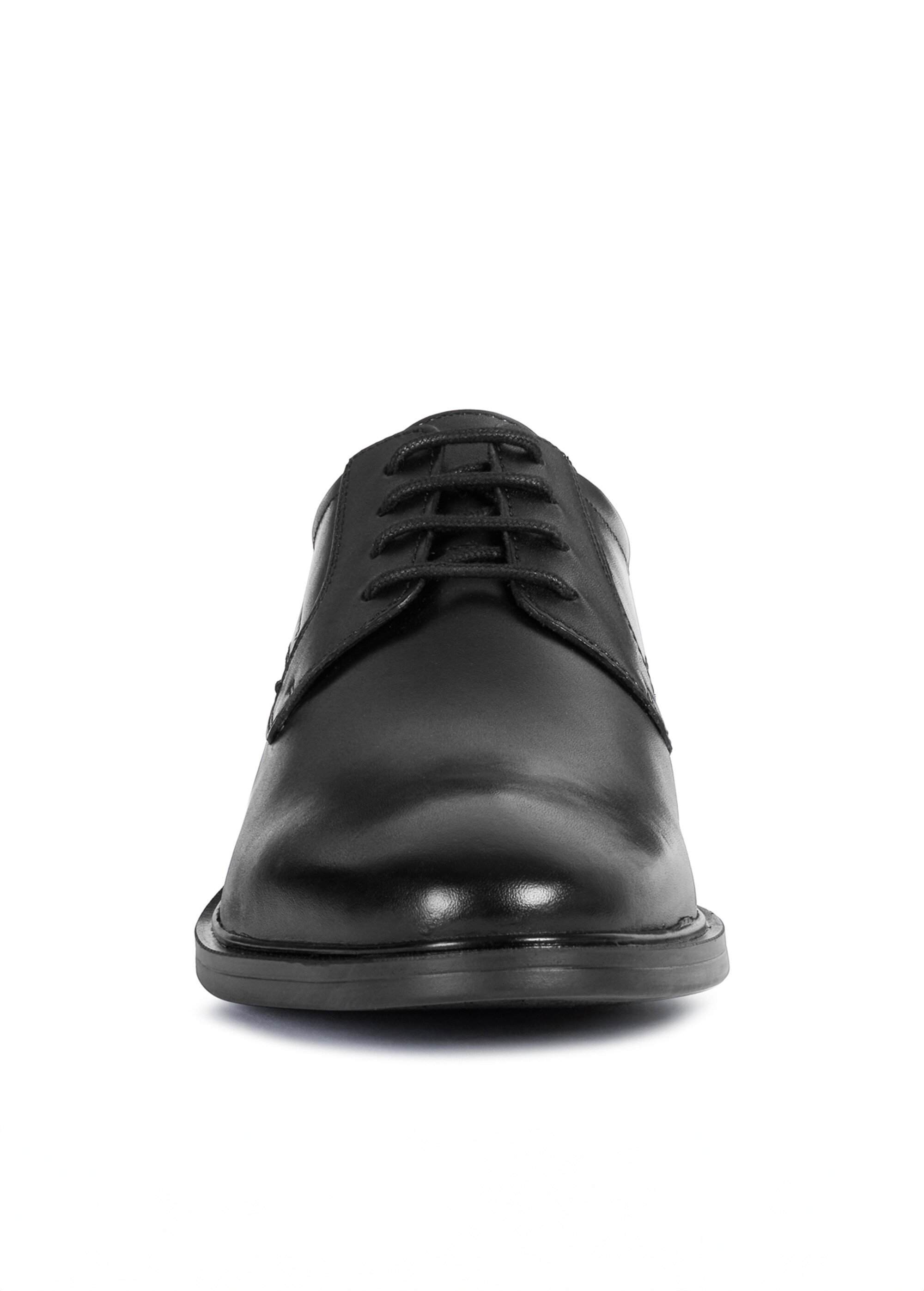 Derbys chic en cuir et à lacets Homme Noir GEO-U024WA DE1