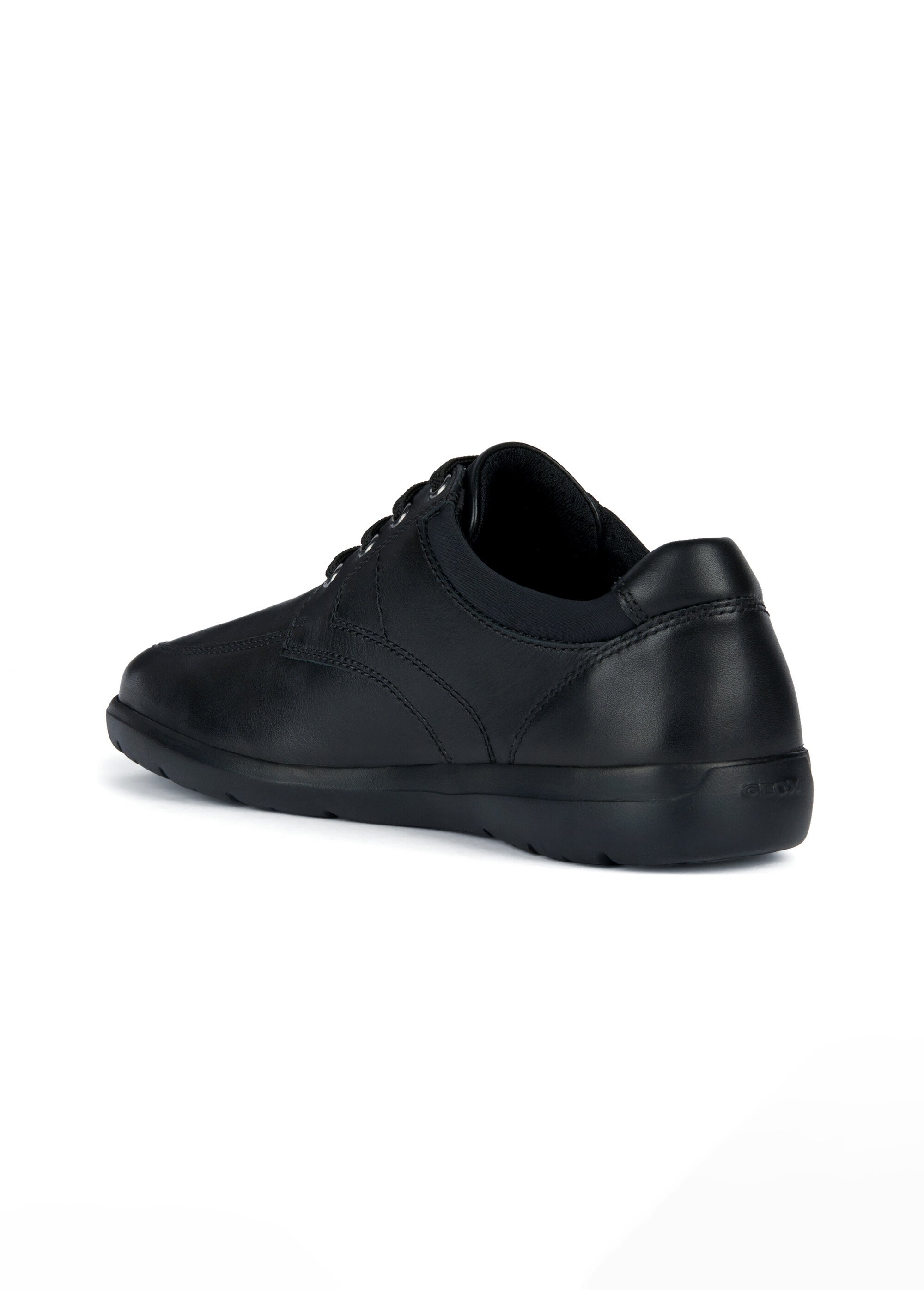 Derbys classiques en cuir et à lacets Homme Noir GEO-U363QA DO1