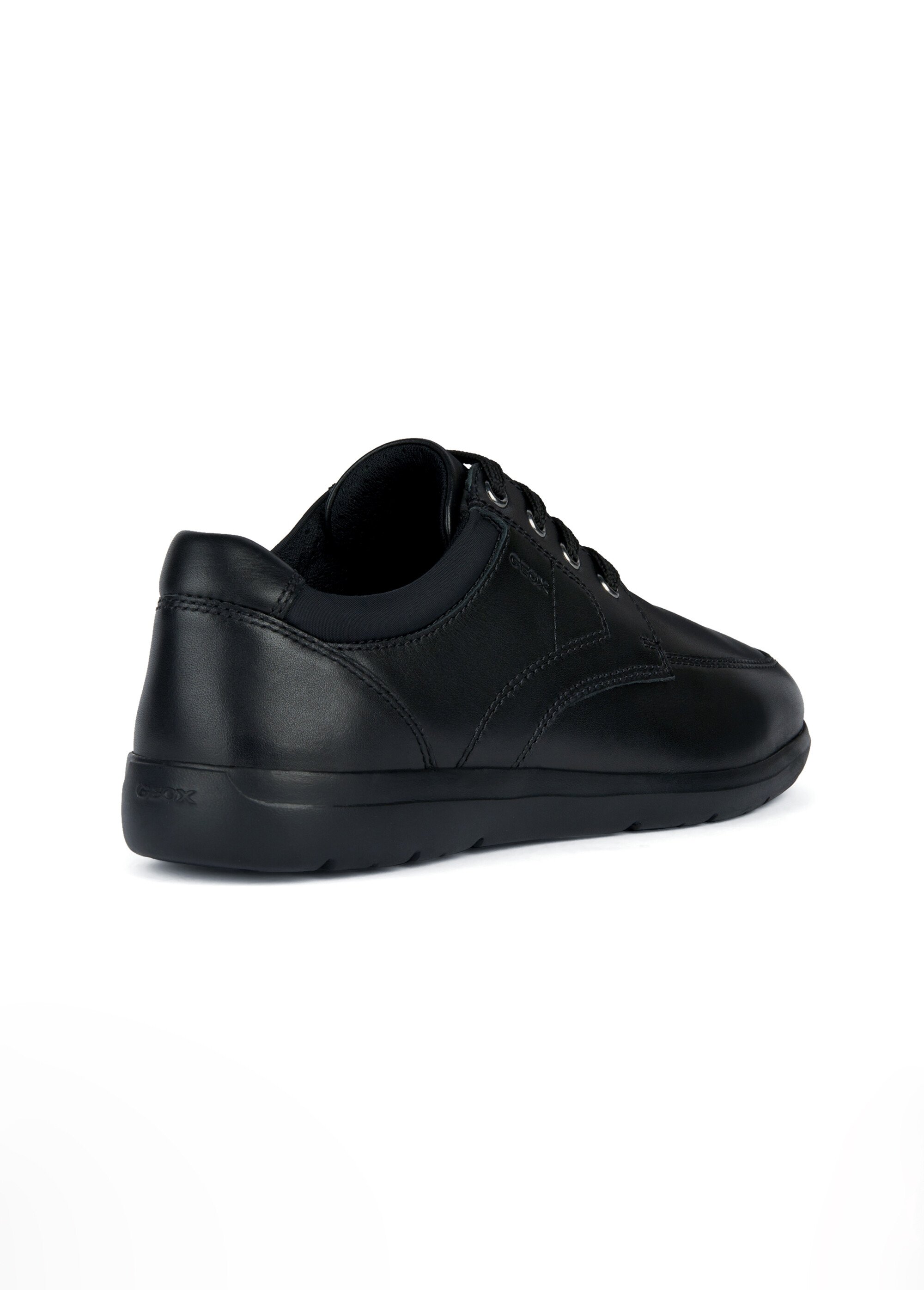 Derbys classiques en cuir et à lacets Homme Noir GEO-U363QA DO2