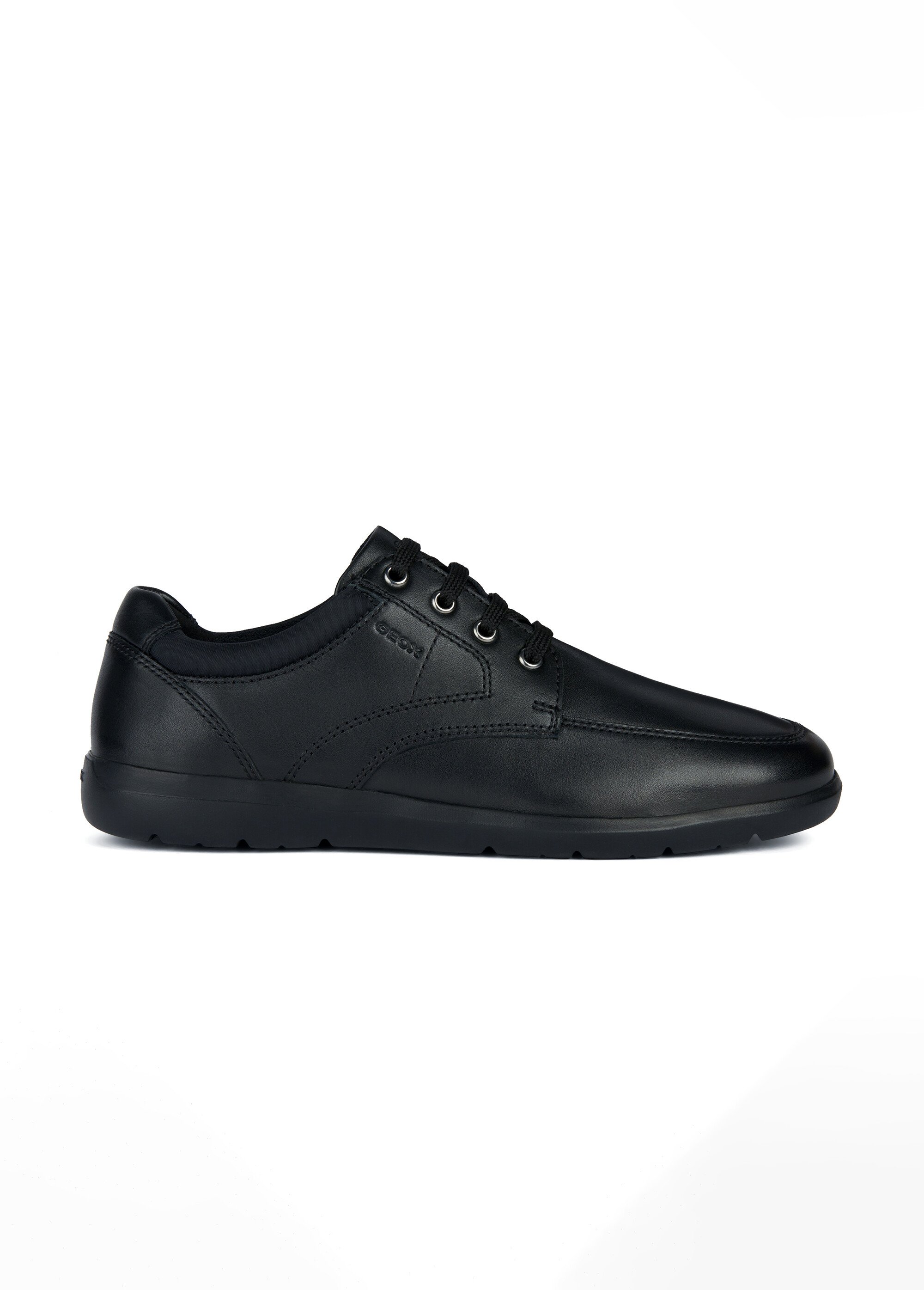Derbys classiques en cuir et à lacets Homme Noir GEO-U363QA DR1