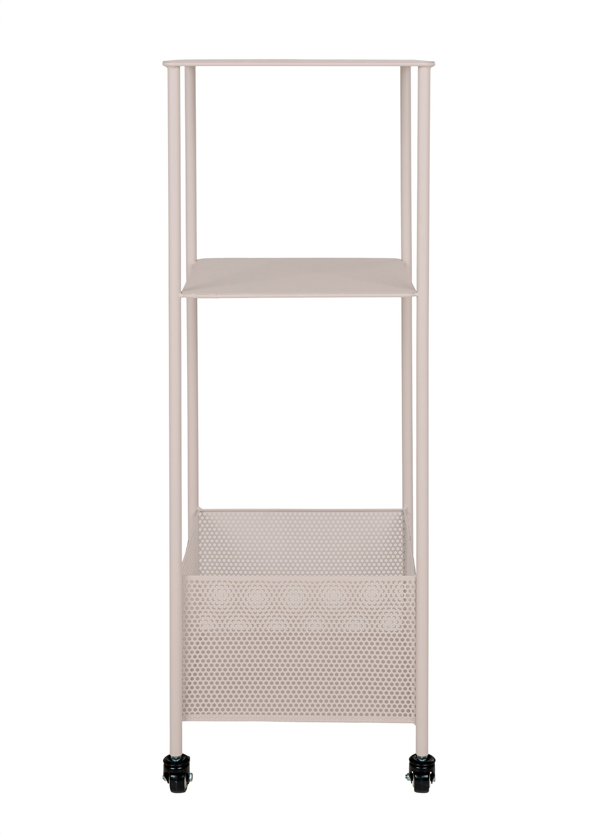 Etagère métal 3 niveaux sur roulettes BEIGE HN-2202005 DE1