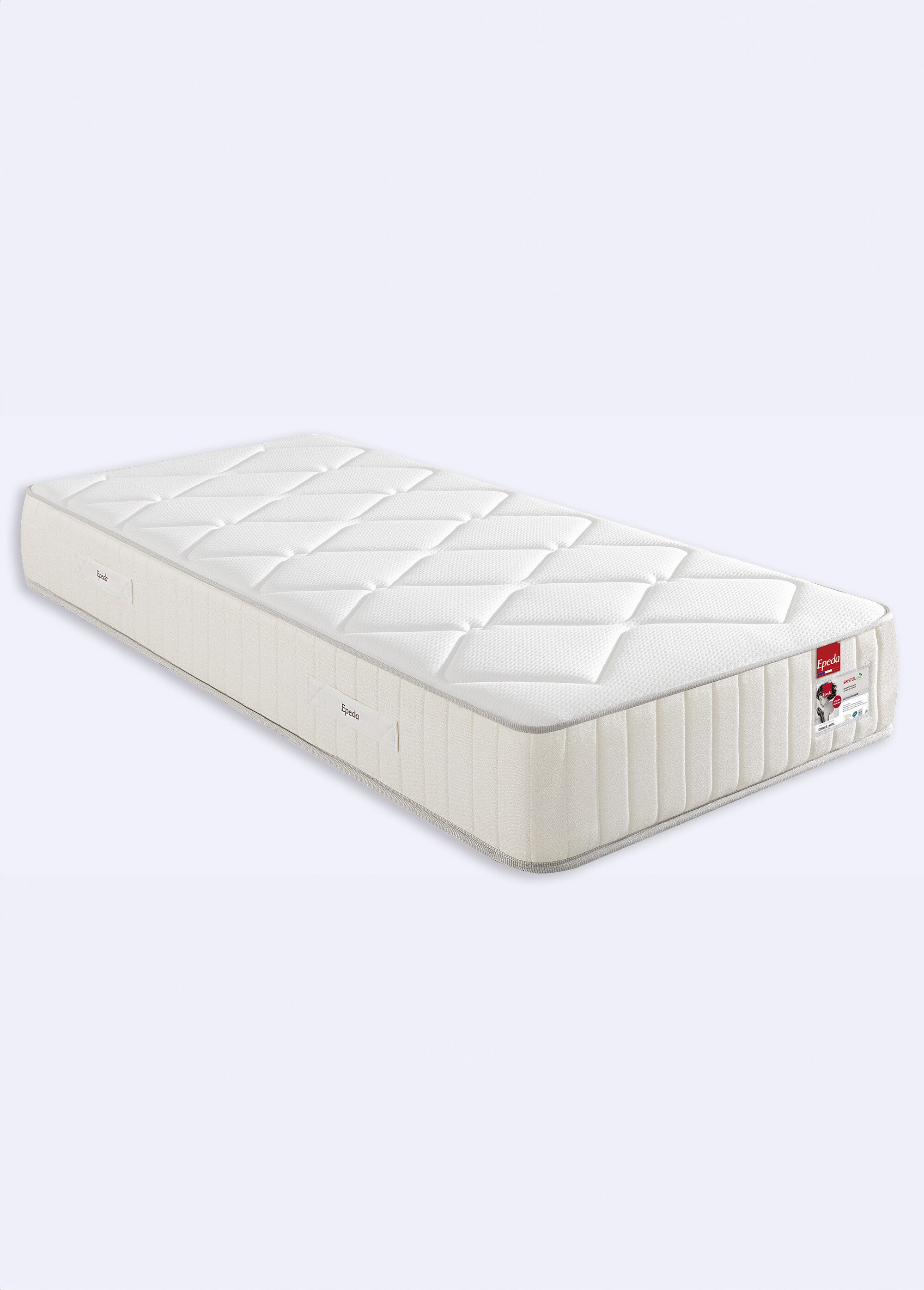 Matelas équilibré bi face à ressorts, haut. 26cm BLANC EPE-BRISTOL FA2