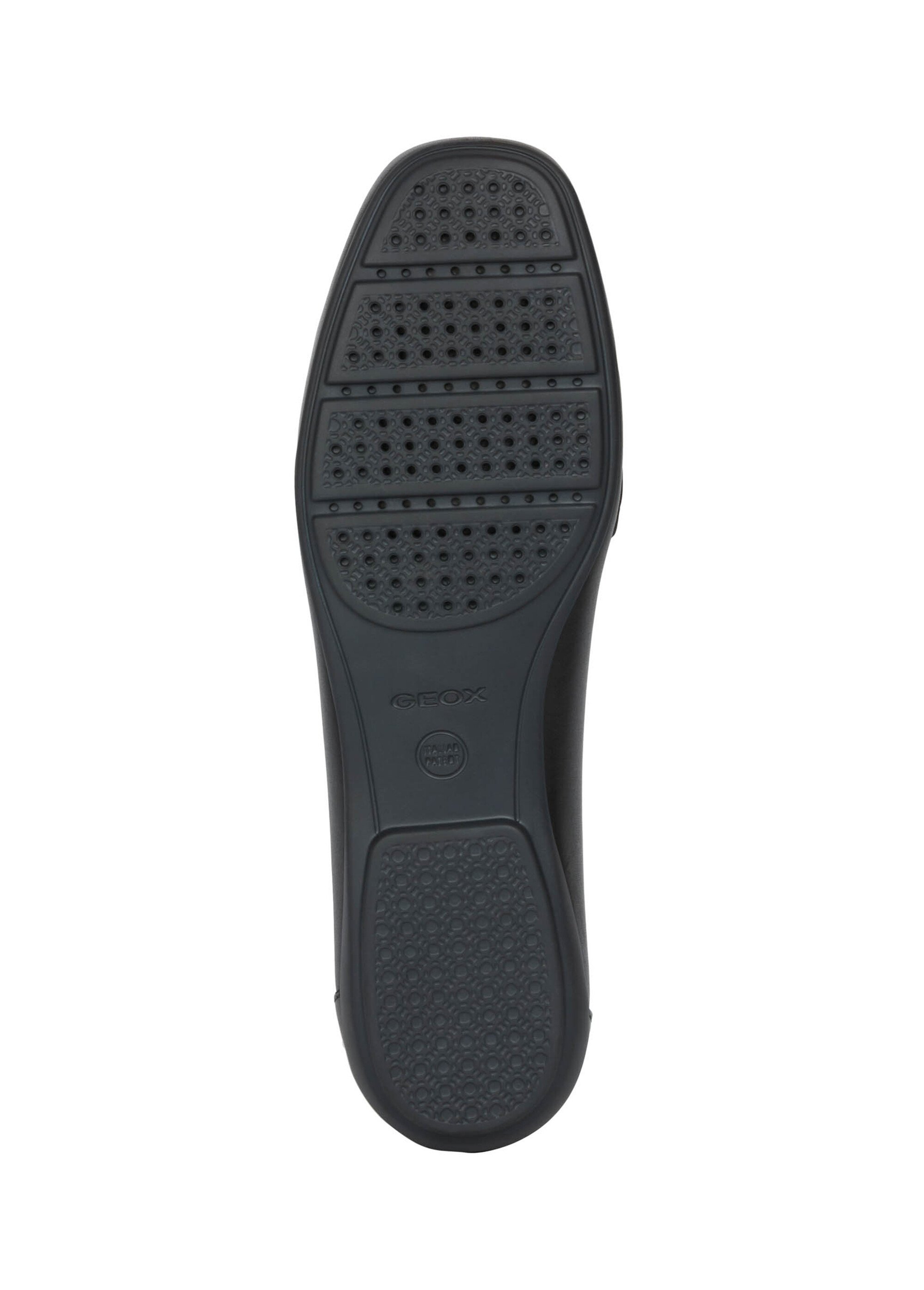 Mocassins patte fantaisie et bout carré Femme Noir GEO-D84BMA UN1