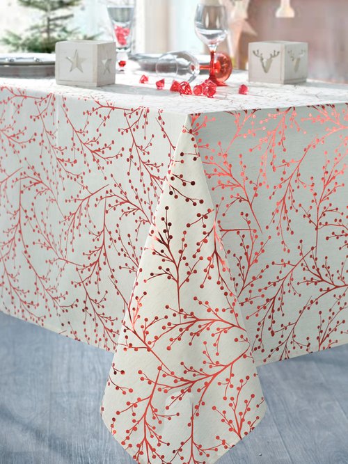 Nappe de fête imprimé patchwork entretien facile NAPPE RUBICON FA1