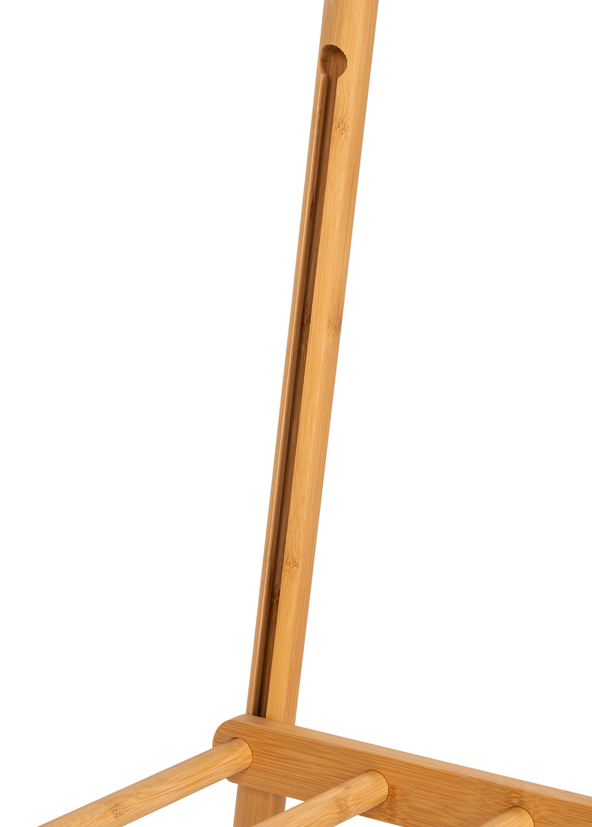 Penderie en bambou, tringle + étagère BEIGE HN-3604052 DE2