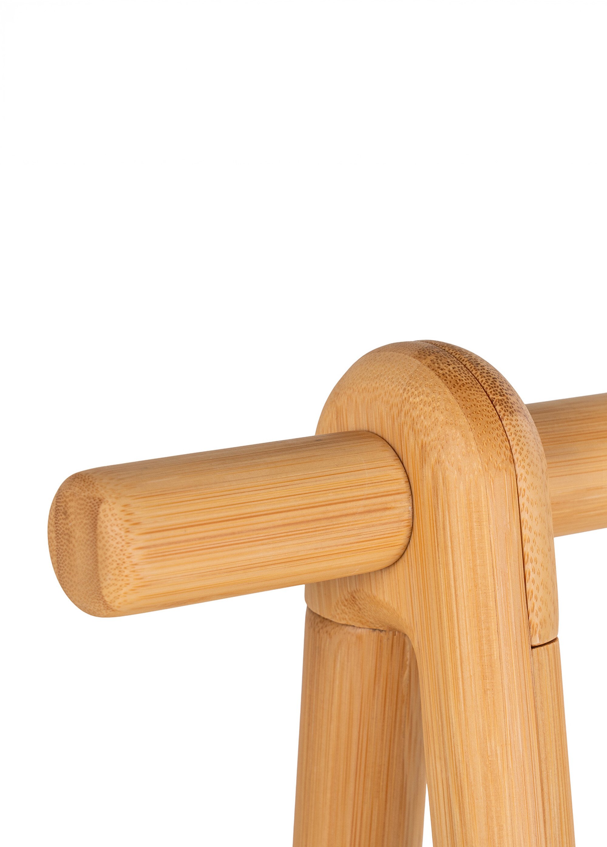 Penderie en bambou, tringle + étagère BEIGE HN-3604052 DE3