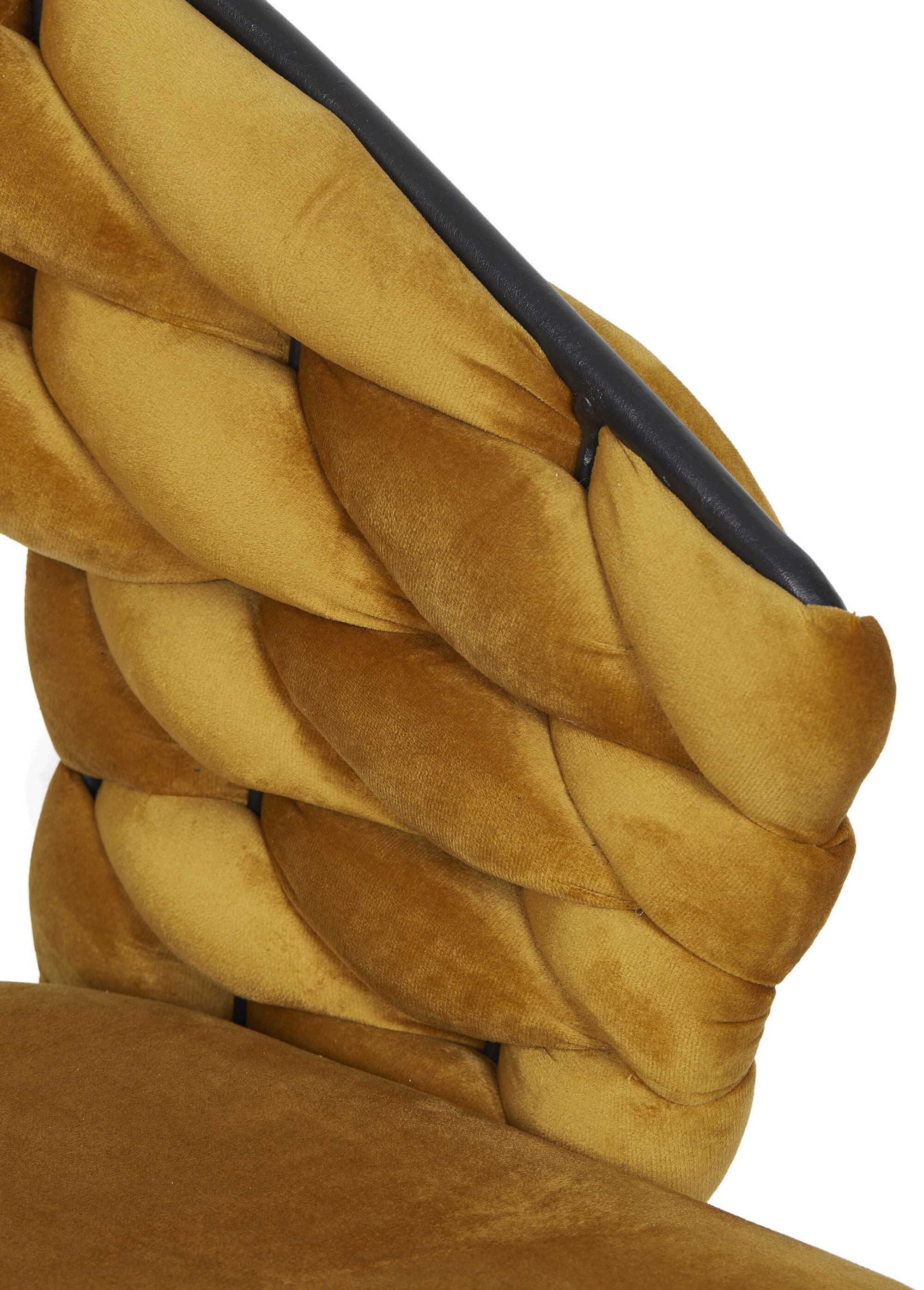Set 2 Fauteuils en velours design SAWYER JAUNE CMP-HD0359 DE2