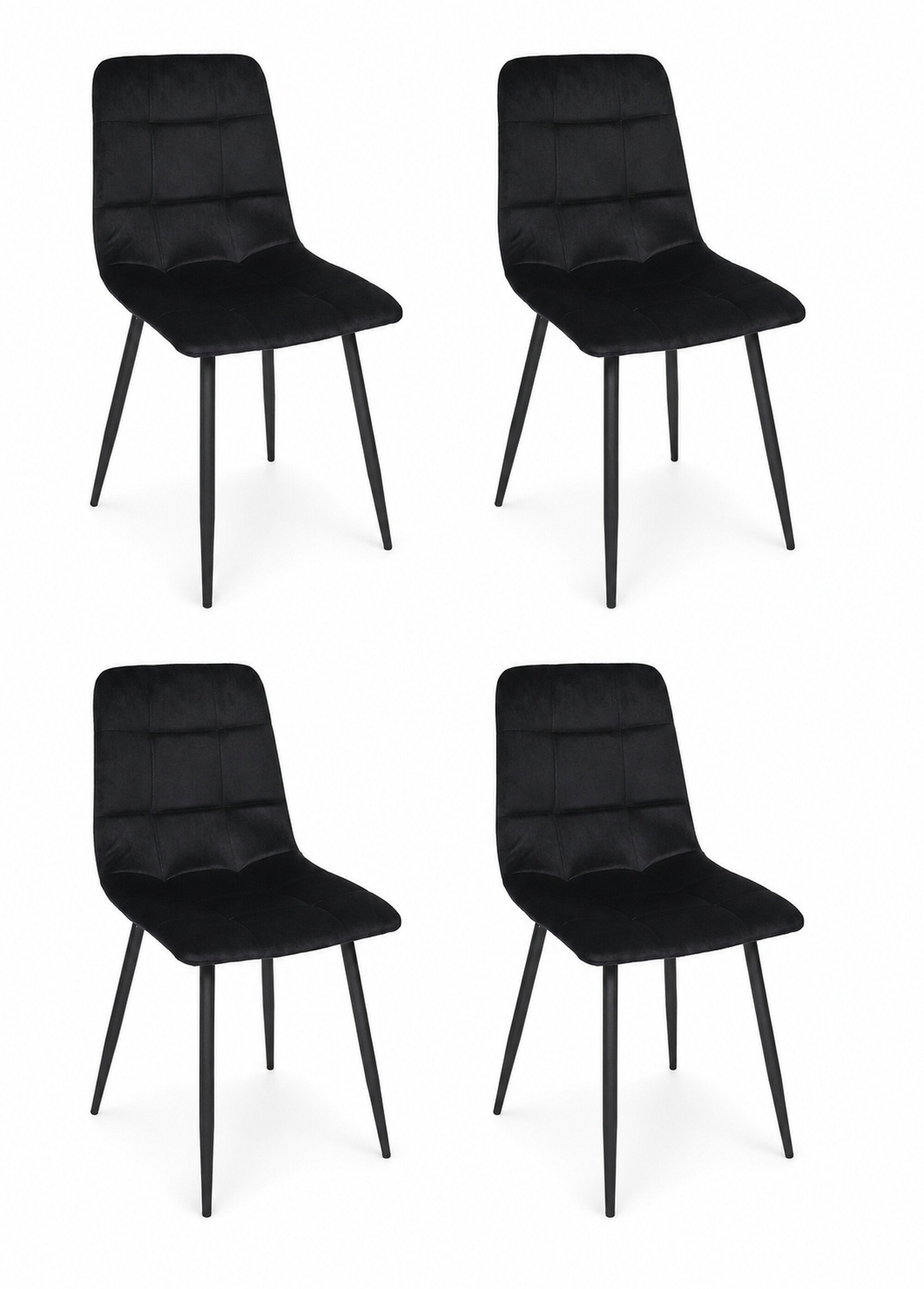 Set 4 Chaises MATEO NOIR CMP-HD0325 FA1
