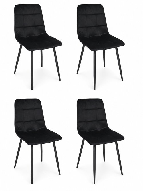 Set 4 Chaises MATEO NOIR CMP-HD0325 FA1