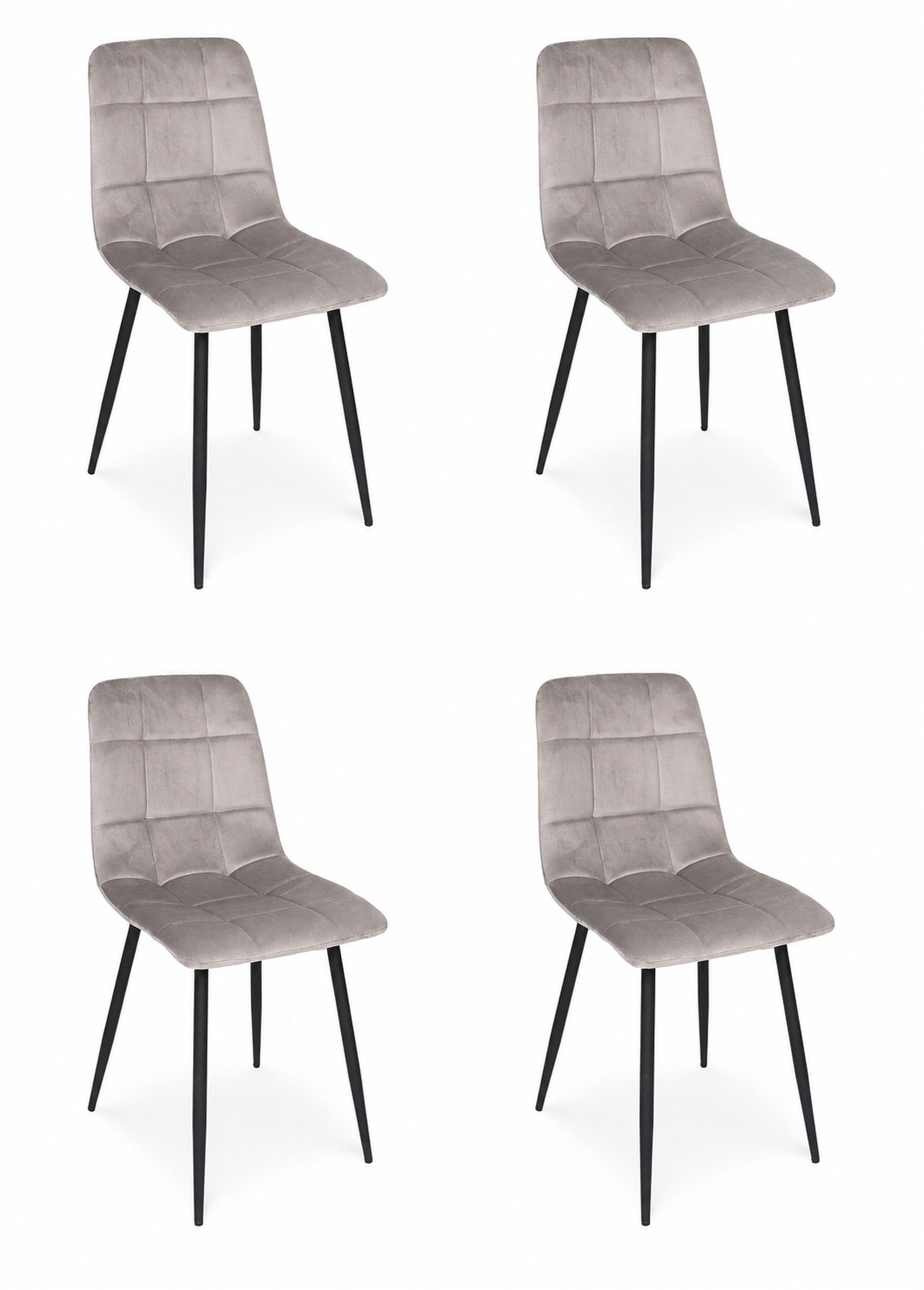 Set 4 Chaises MATEO MARRON CMP-HD0325 FA1