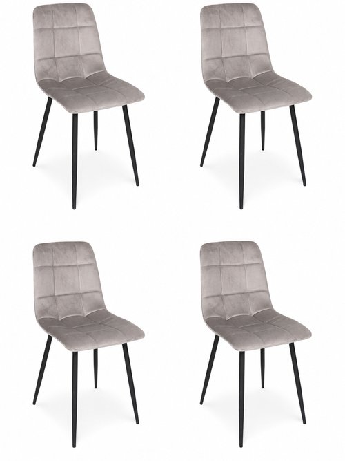 Set 4 Chaises MATEO MARRON CMP-HD0325 FA1