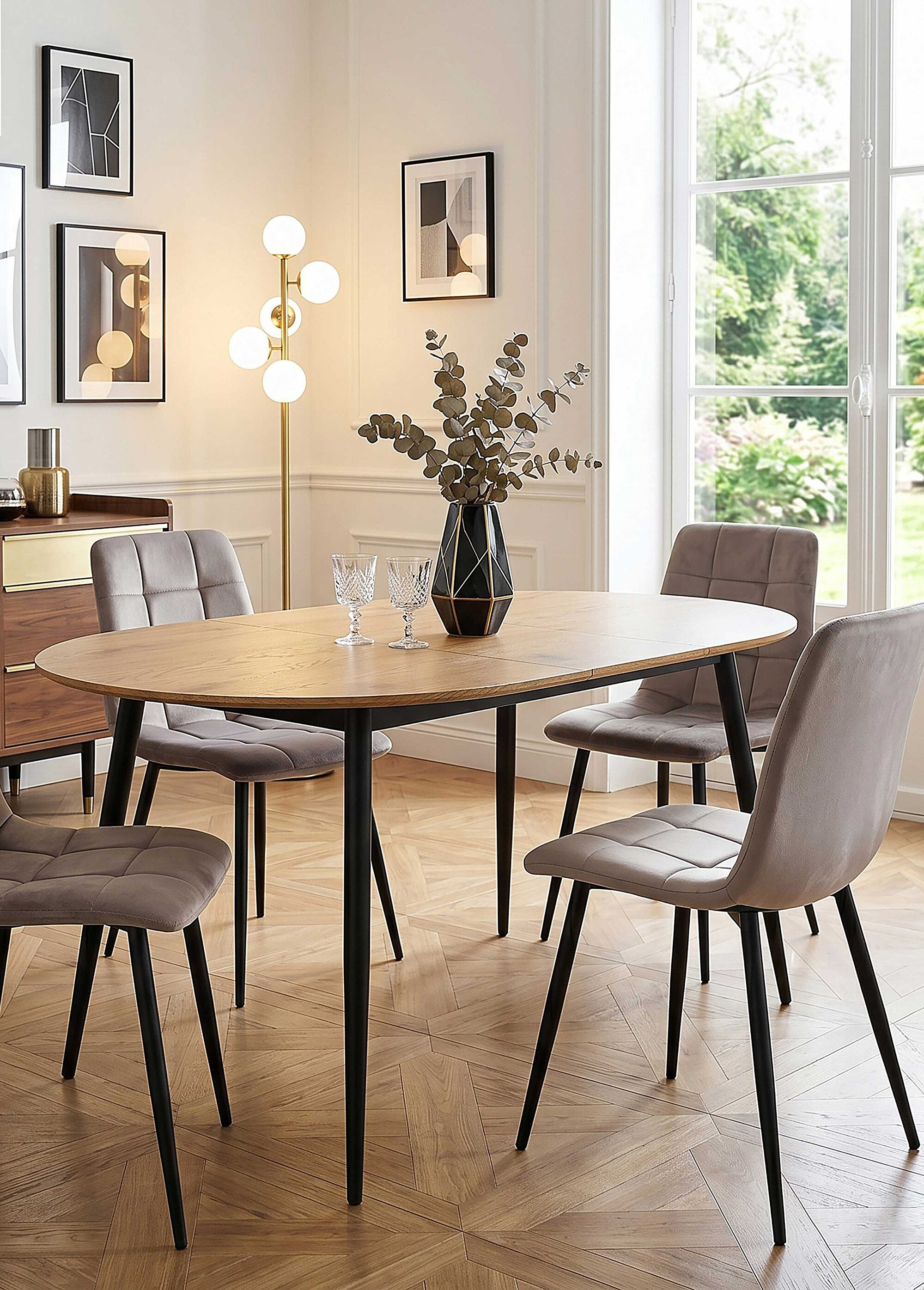 Set 4 Chaises MATEO MARRON CMP-HD0325 SI1