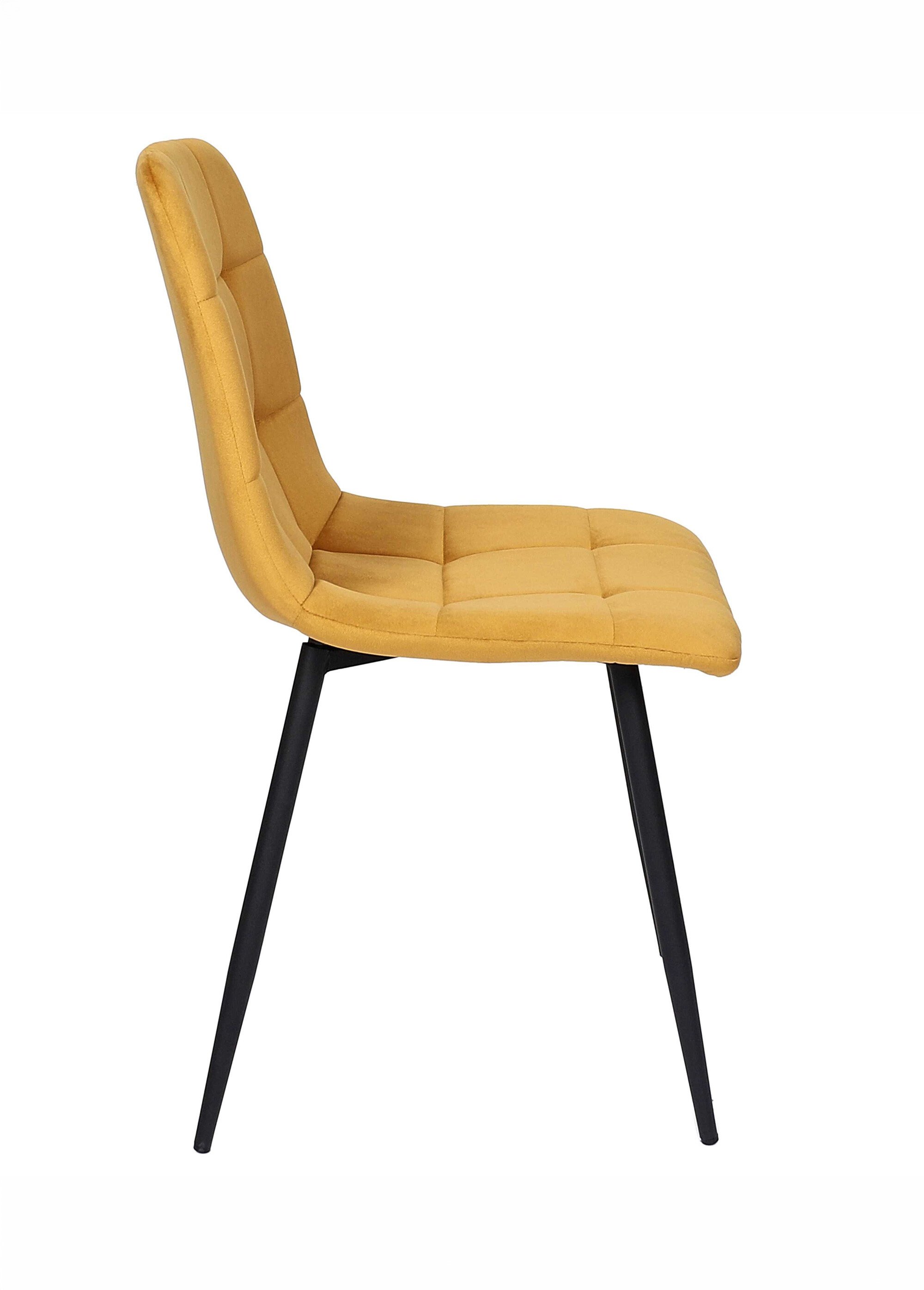 Set 4 Chaises MATEO JAUNE CMP-HD0325 DR1