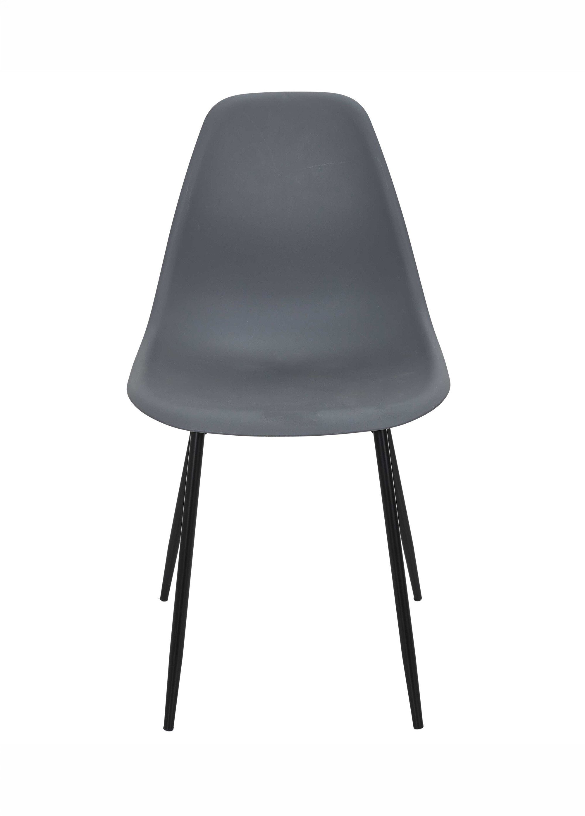 Set 6 Chaises forme coque GUSTAV GRIS CMP-HD0354 DE1