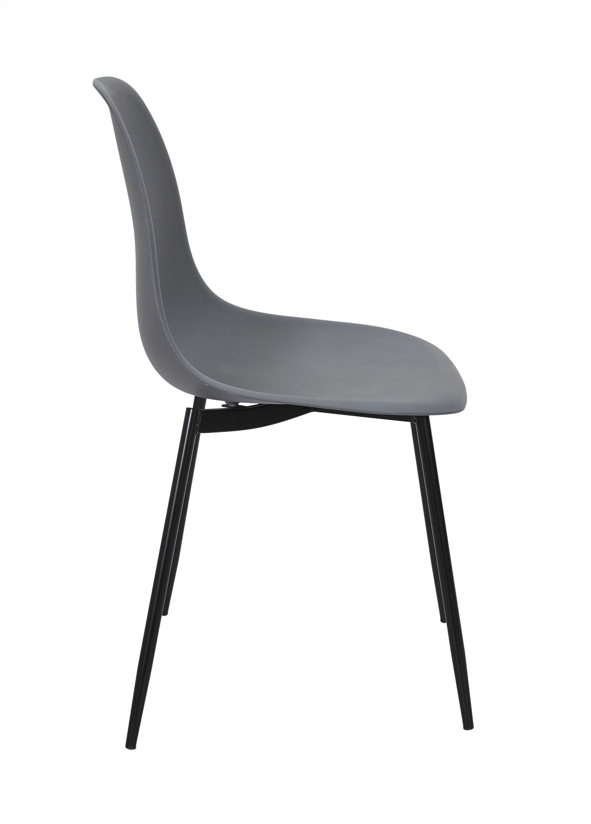 Set 6 Chaises forme coque GUSTAV GRIS CMP-HD0354 DR1