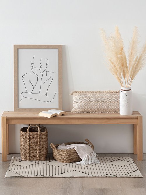 Set de 3 paniers rectangle roseau tressé RECTANGLE JJA-157048 SI1