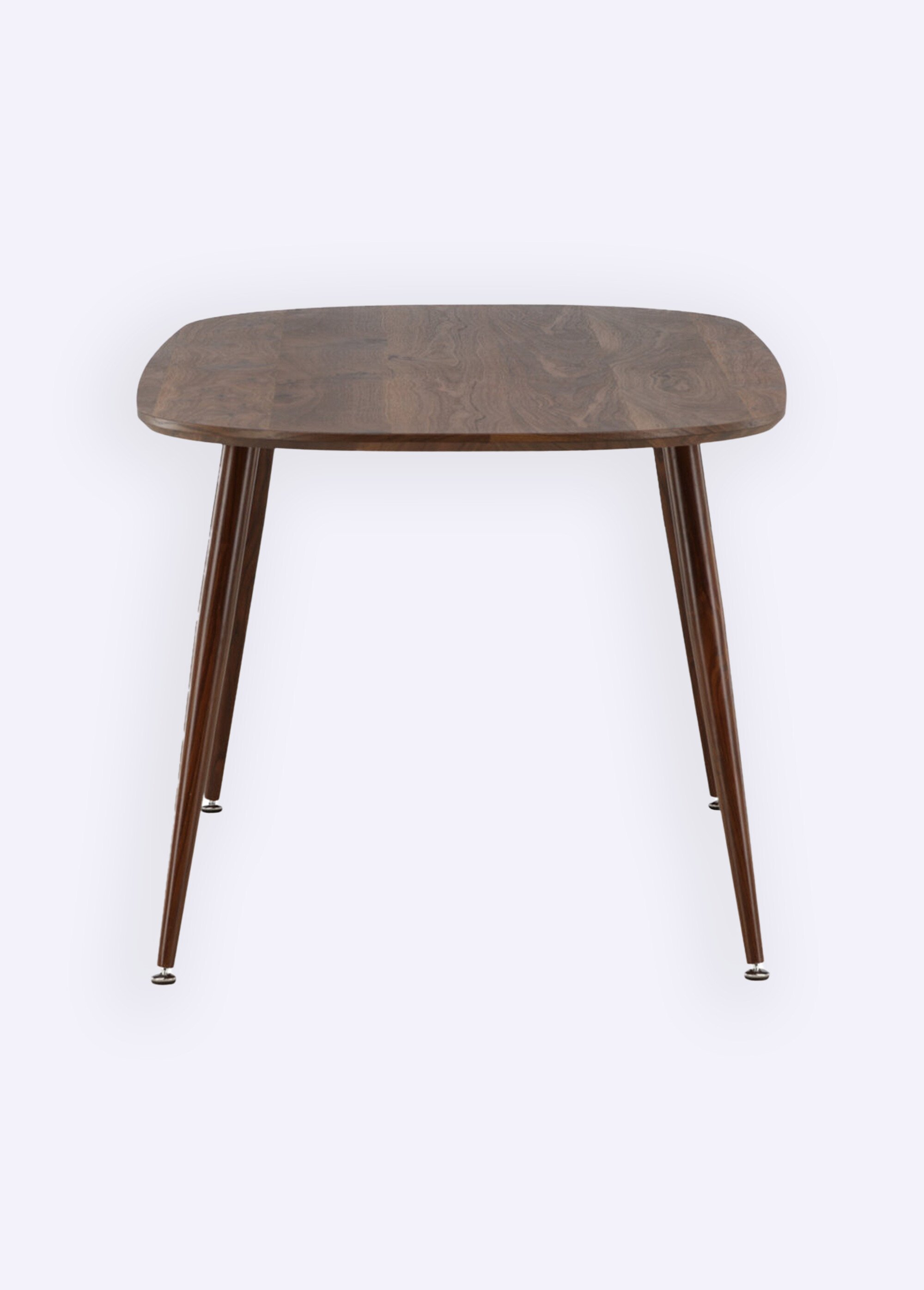 Table à manger ovale bois, pieds compas MARRON FONCE VEN-19996-340 DE2