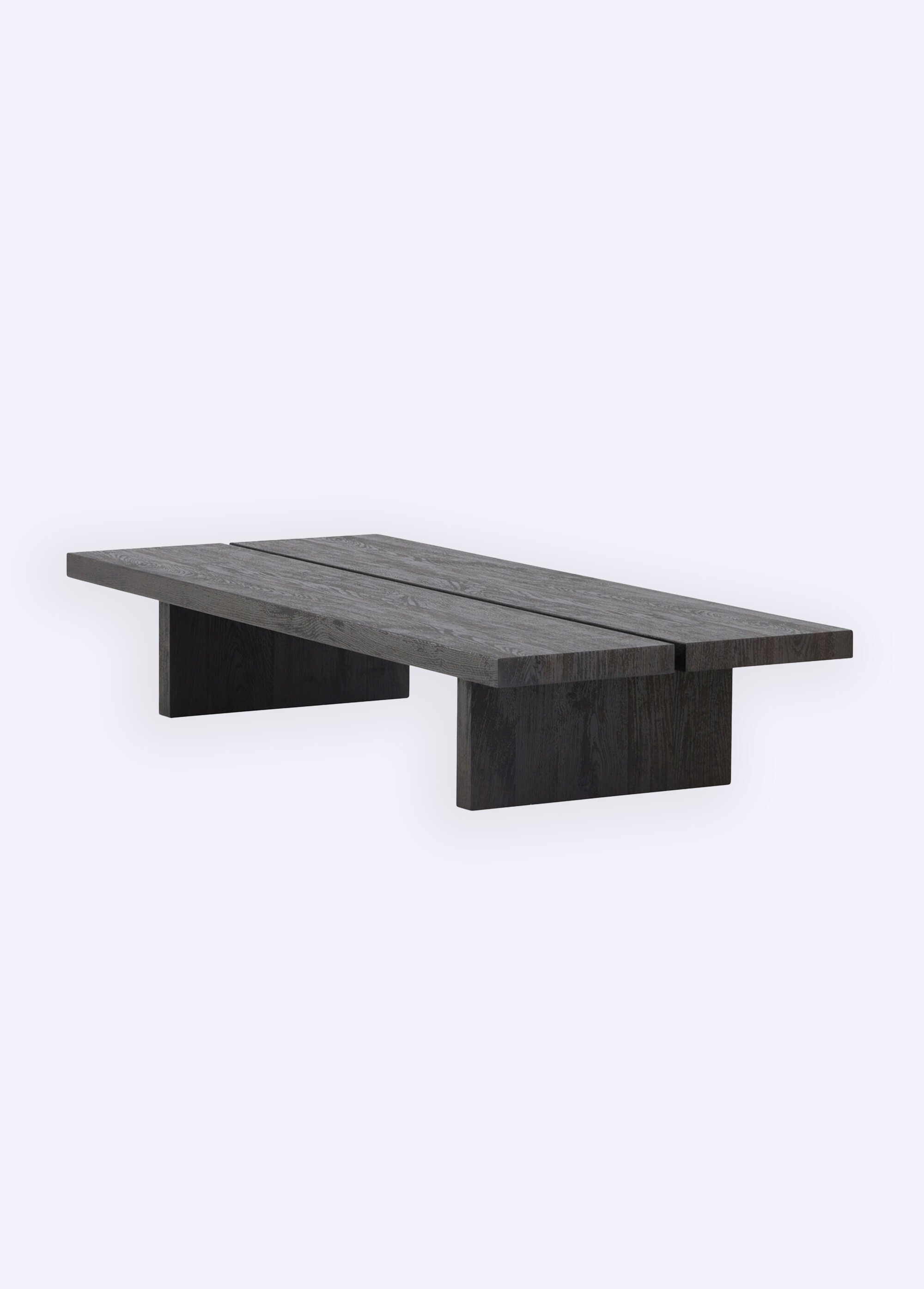 Table basse en bois, inspiration Japandi NOIR VEN-15009-001 DE1