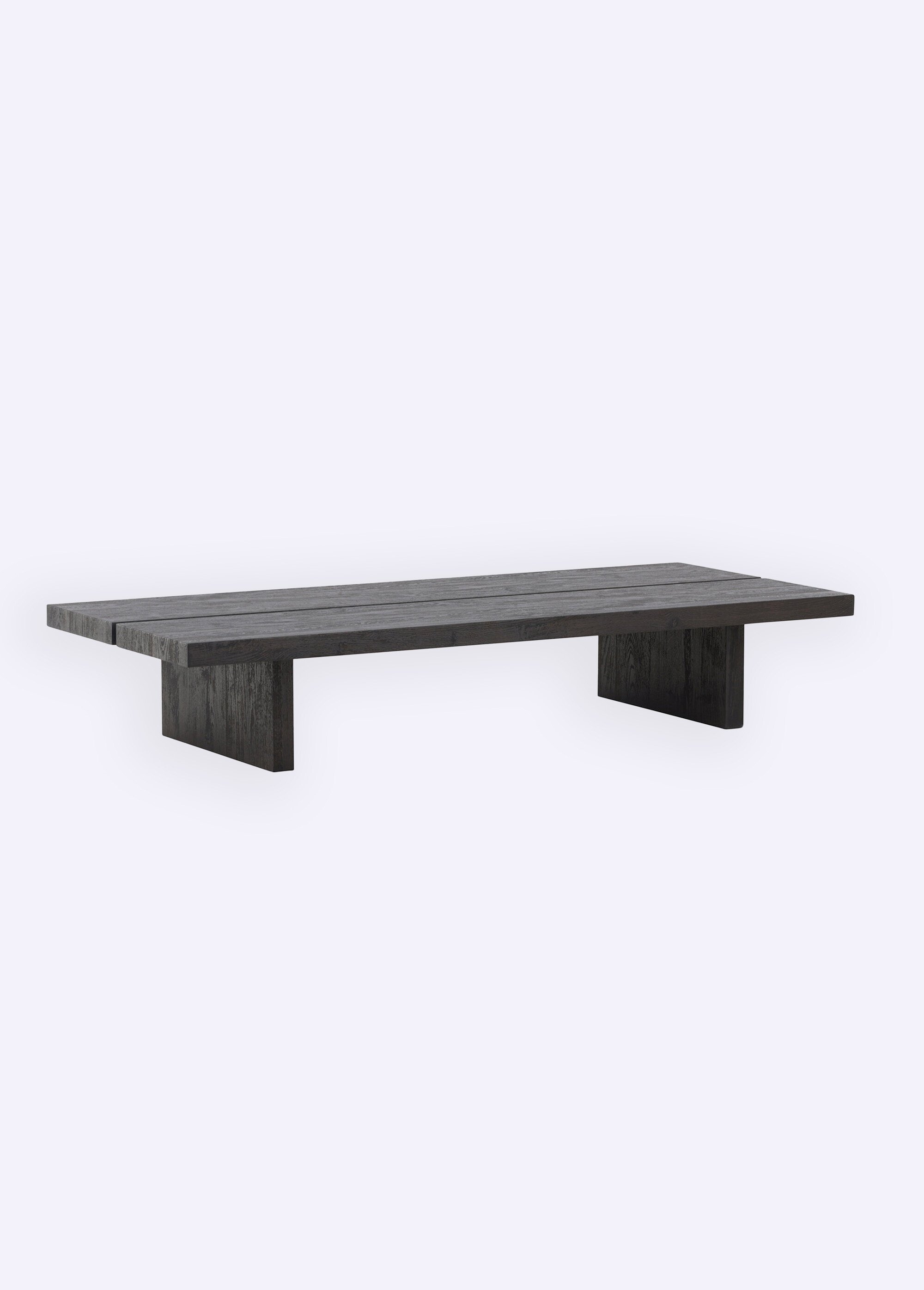 Table basse en bois, inspiration Japandi NOIR VEN-15009-001 DE2