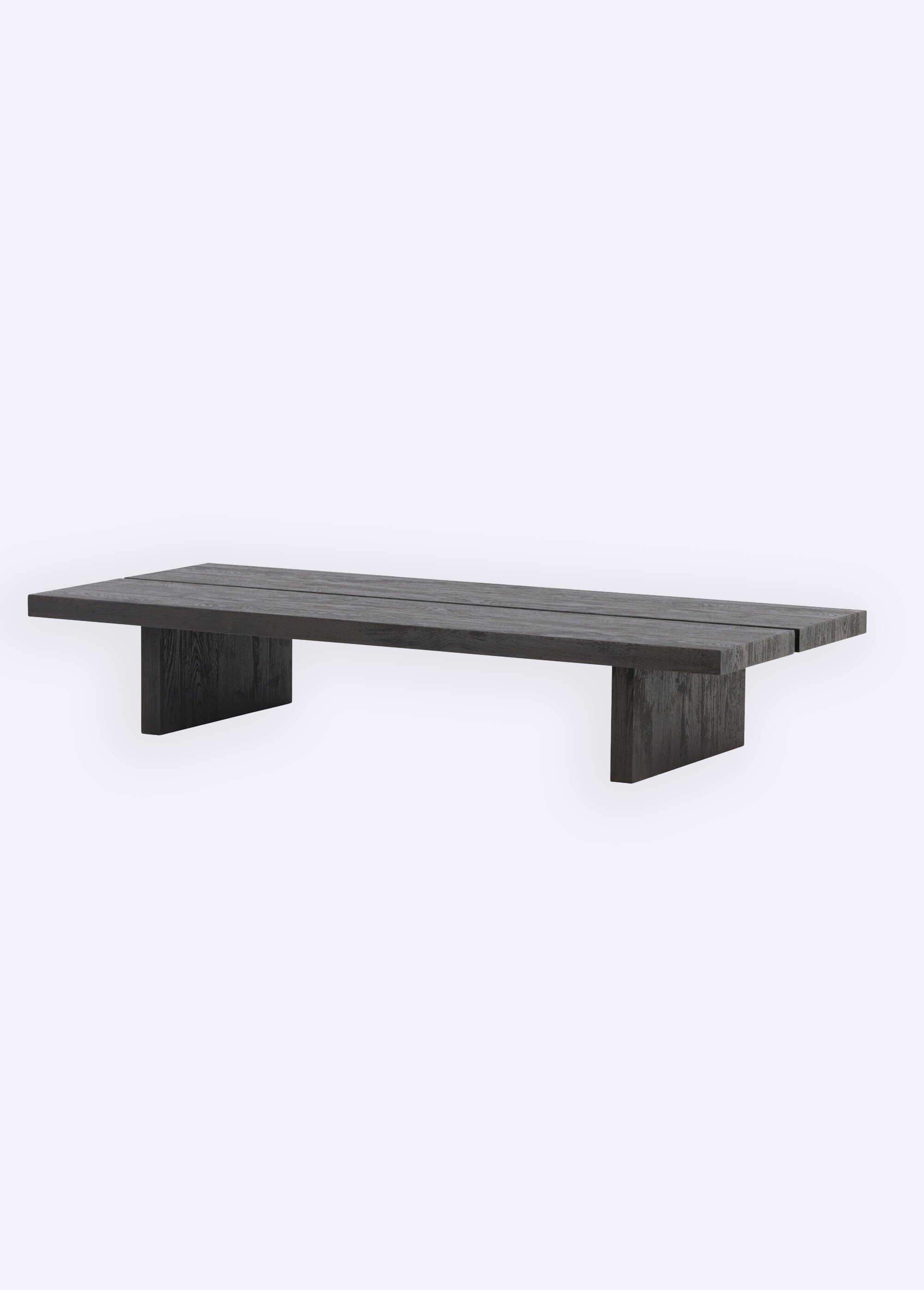 Table basse en bois, inspiration Japandi NOIR VEN-15009-001 DE3