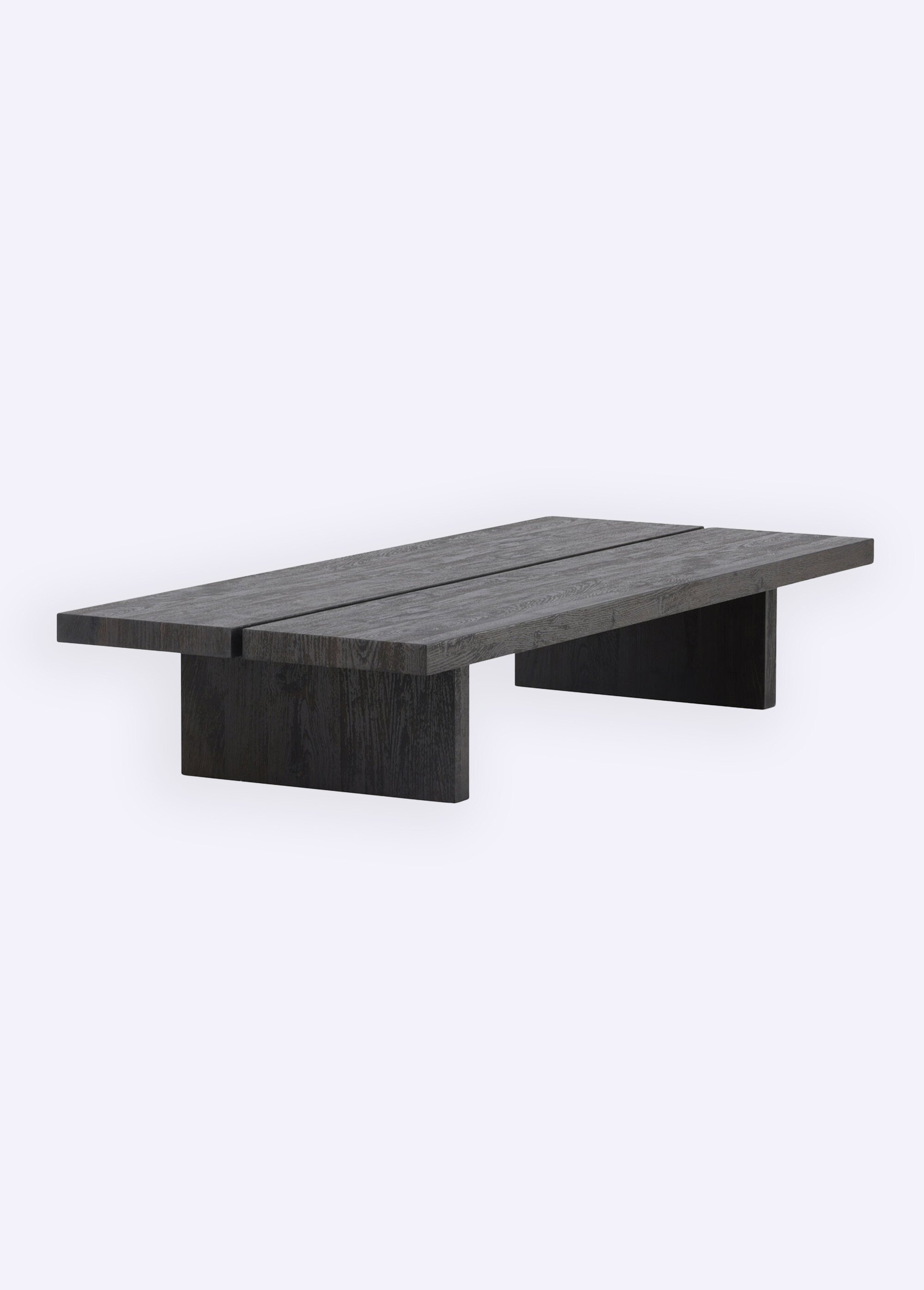 Table basse en bois, inspiration Japandi NOIR VEN-15009-001 FA1