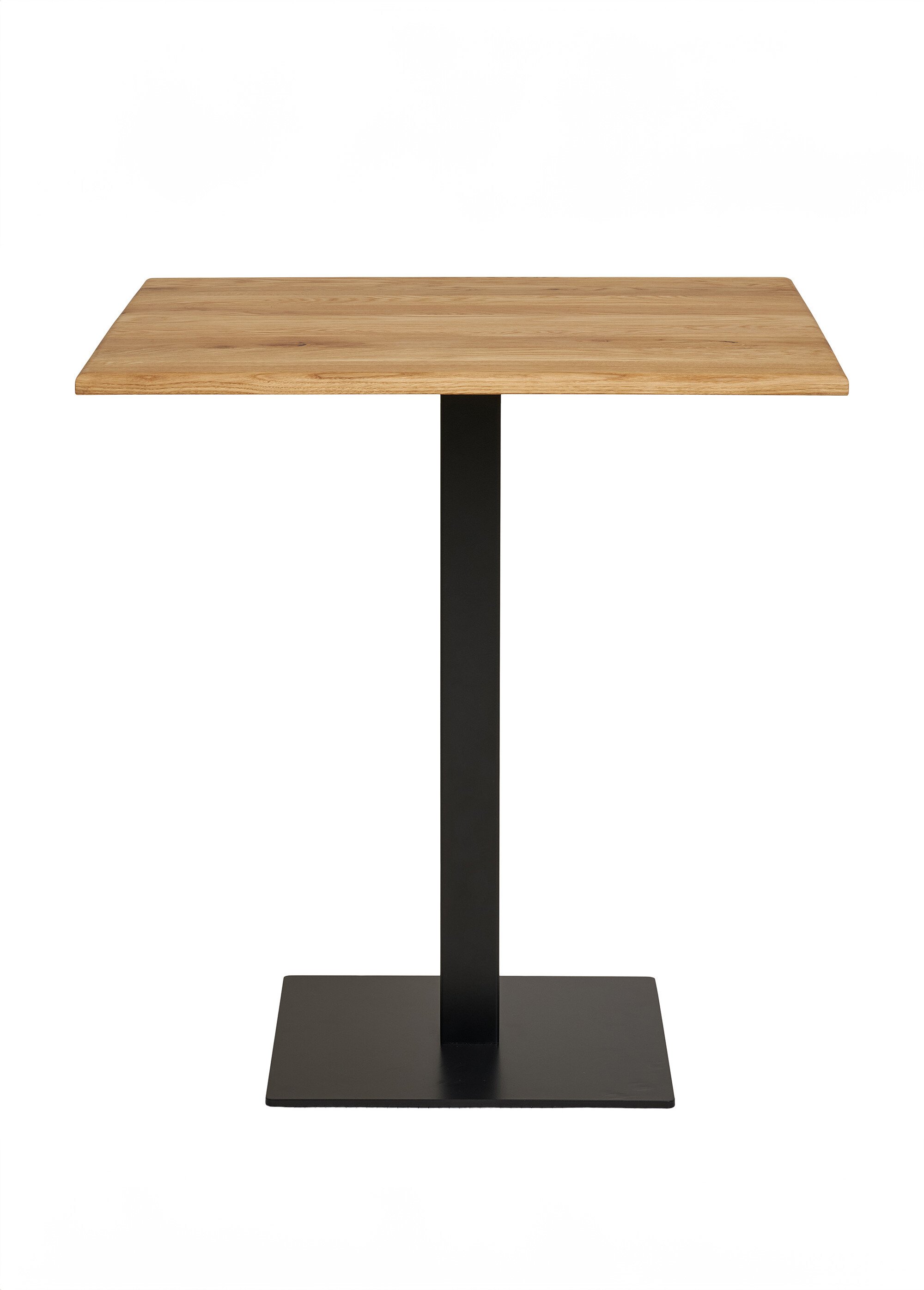 Table carrée en chêne, piètement métal 1N BEIGE HN-2250003 DE1