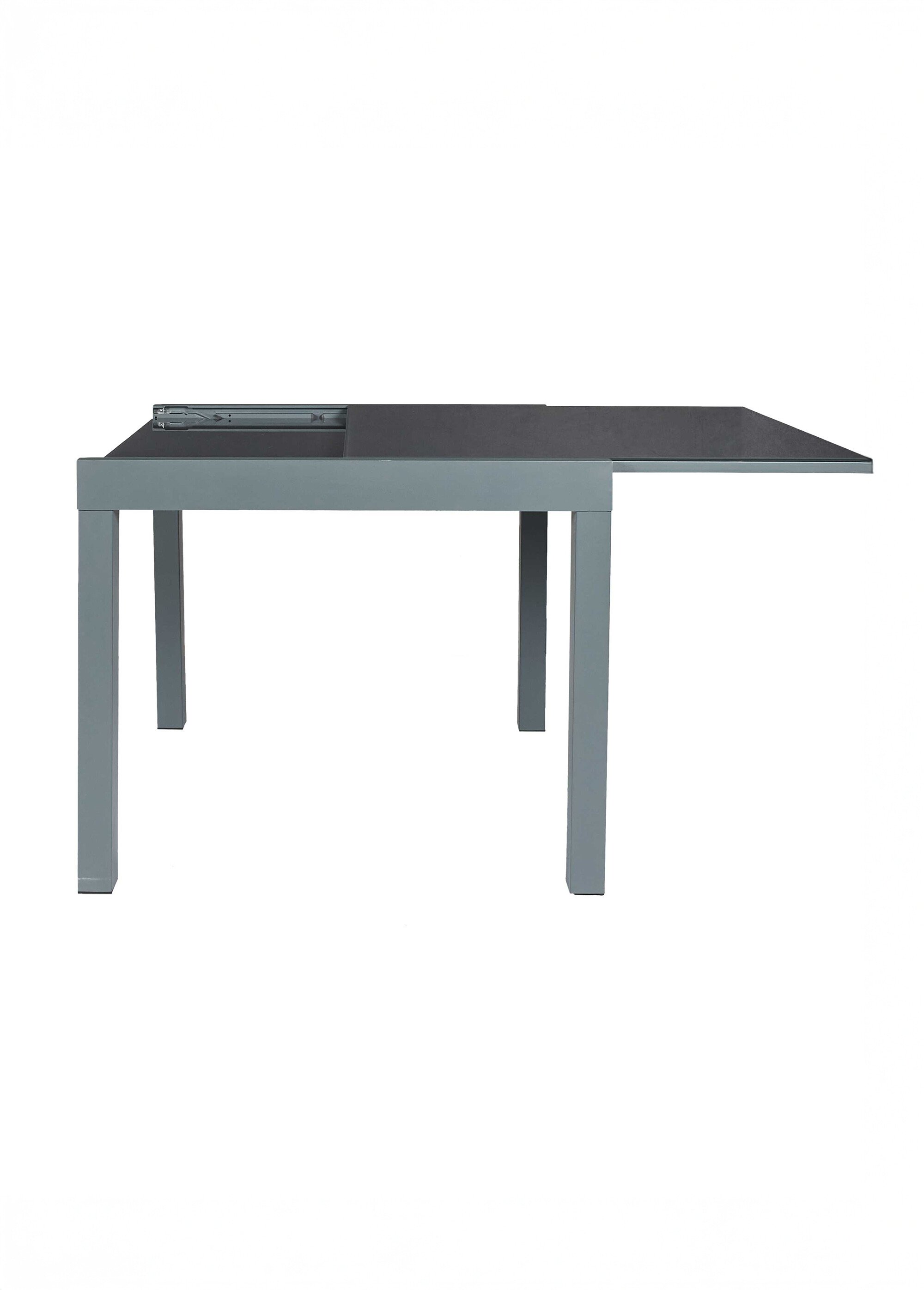 Table de jardin extensible verre, foncé GRIS CMP-HDO0287 DE2