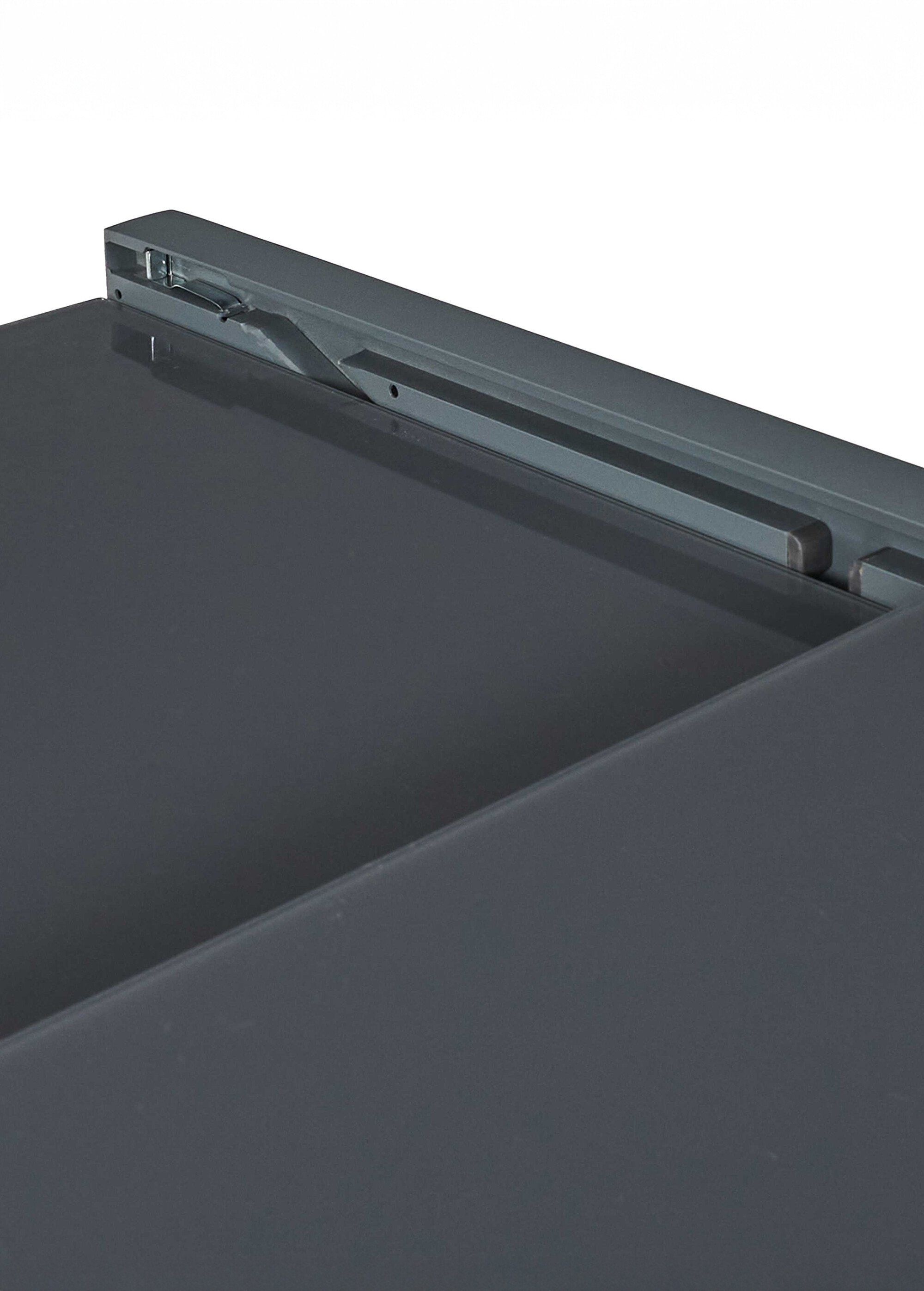 Table de jardin extensible verre, foncé GRIS CMP-HDO0287 DE3