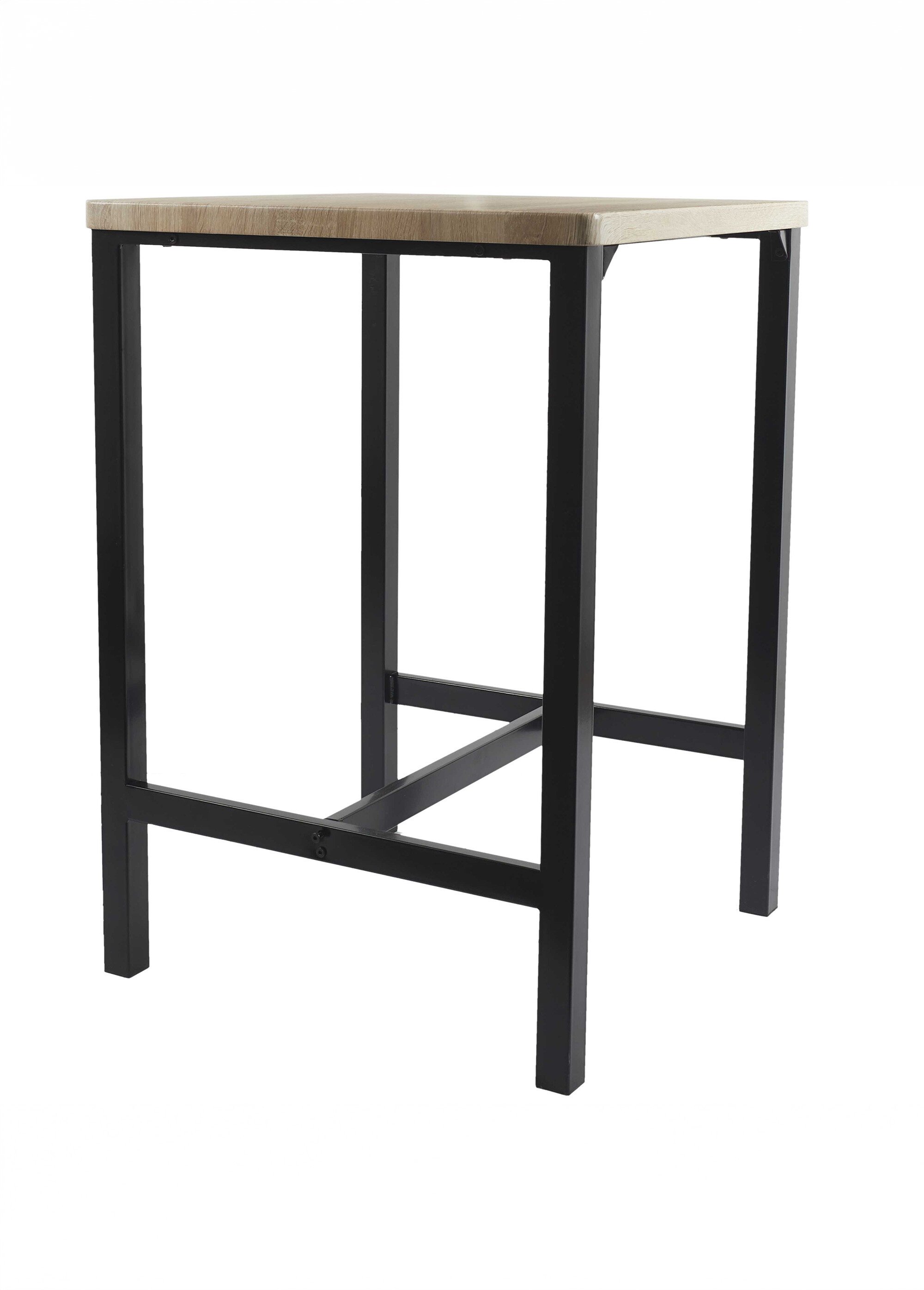 Table mange debout + 2 Tabourets hauts LOKA MARRON CMP-HD0210 DE1