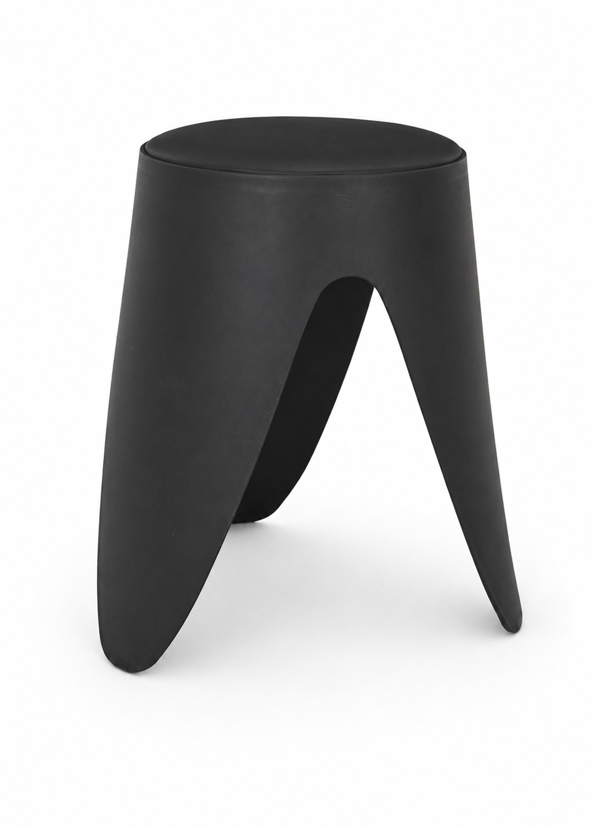 Tabouret d'appoint empilable tendance EVE NOIR CMP-HD0292 FA1