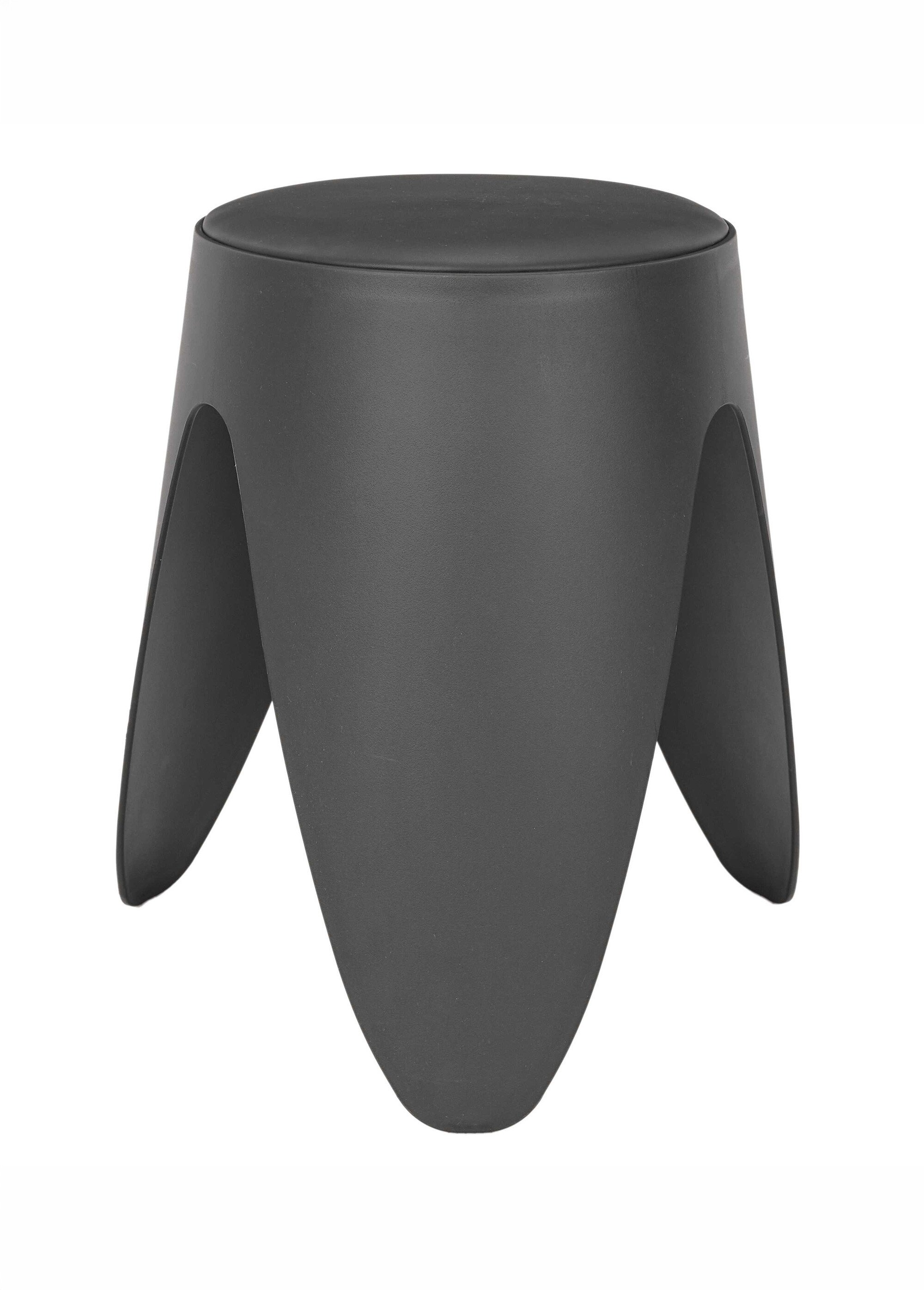 Tabouret d'appoint empilable tendance EVE GRIS CMP-HD0292 DE1