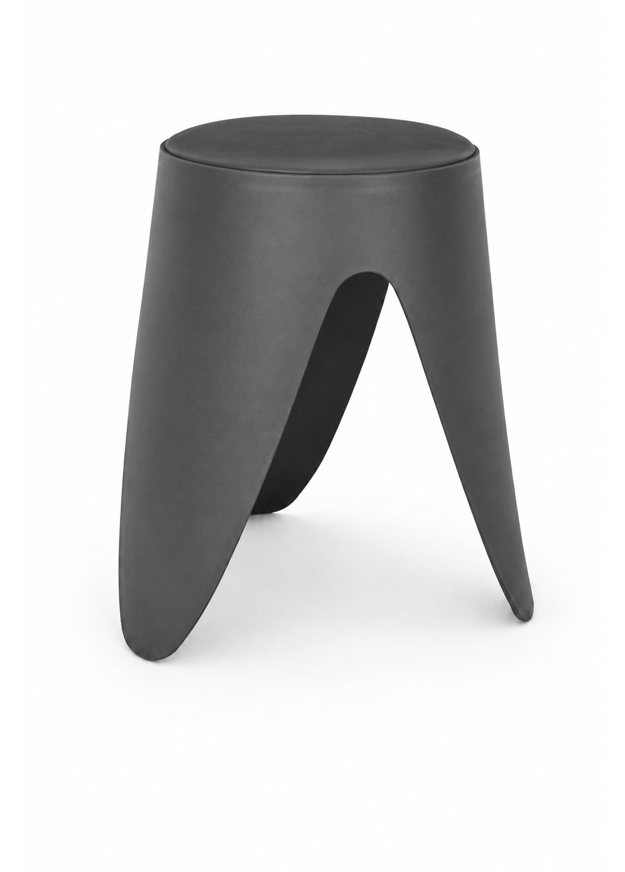 Tabouret d'appoint empilable tendance EVE GRIS CMP-HD0292 FA1
