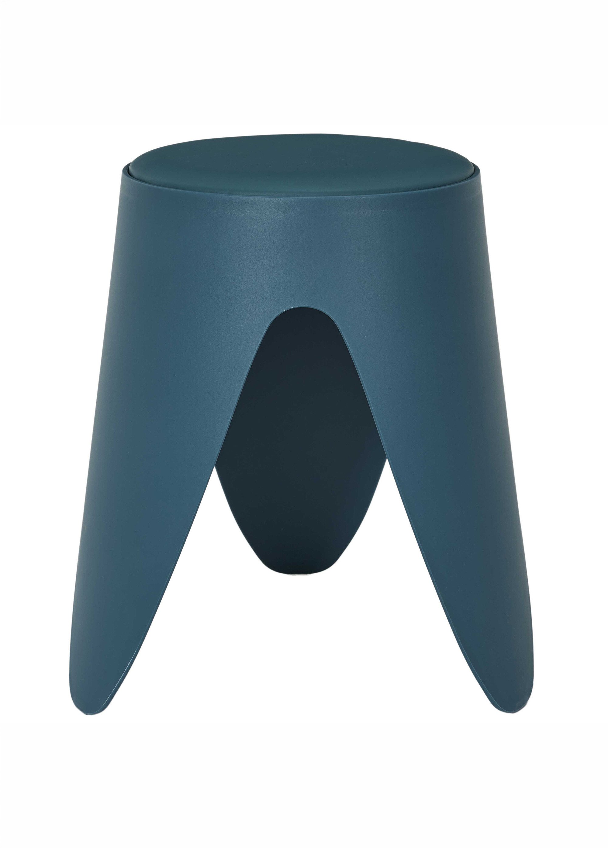 Tabouret d'appoint empilable tendance EVE BLEU CMP-HD0292 DE2