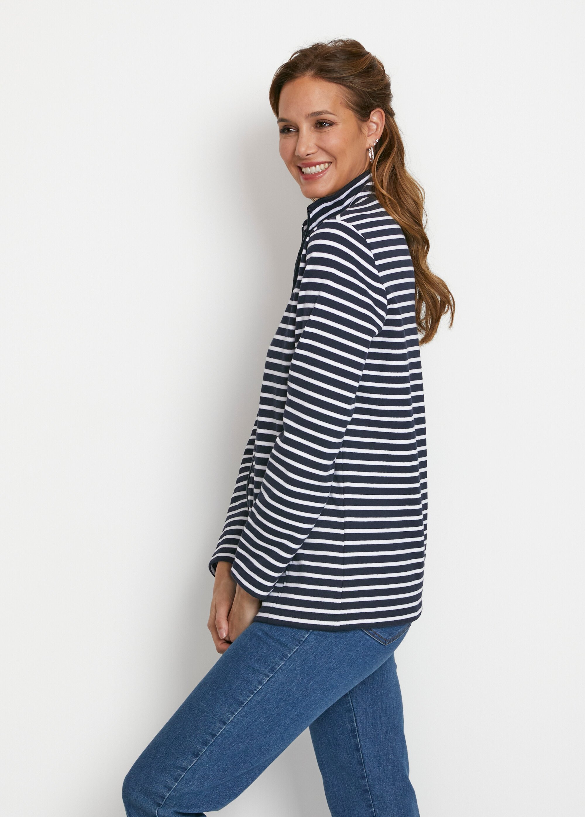 Veste de détente col montant Bleu PAOLA DR1