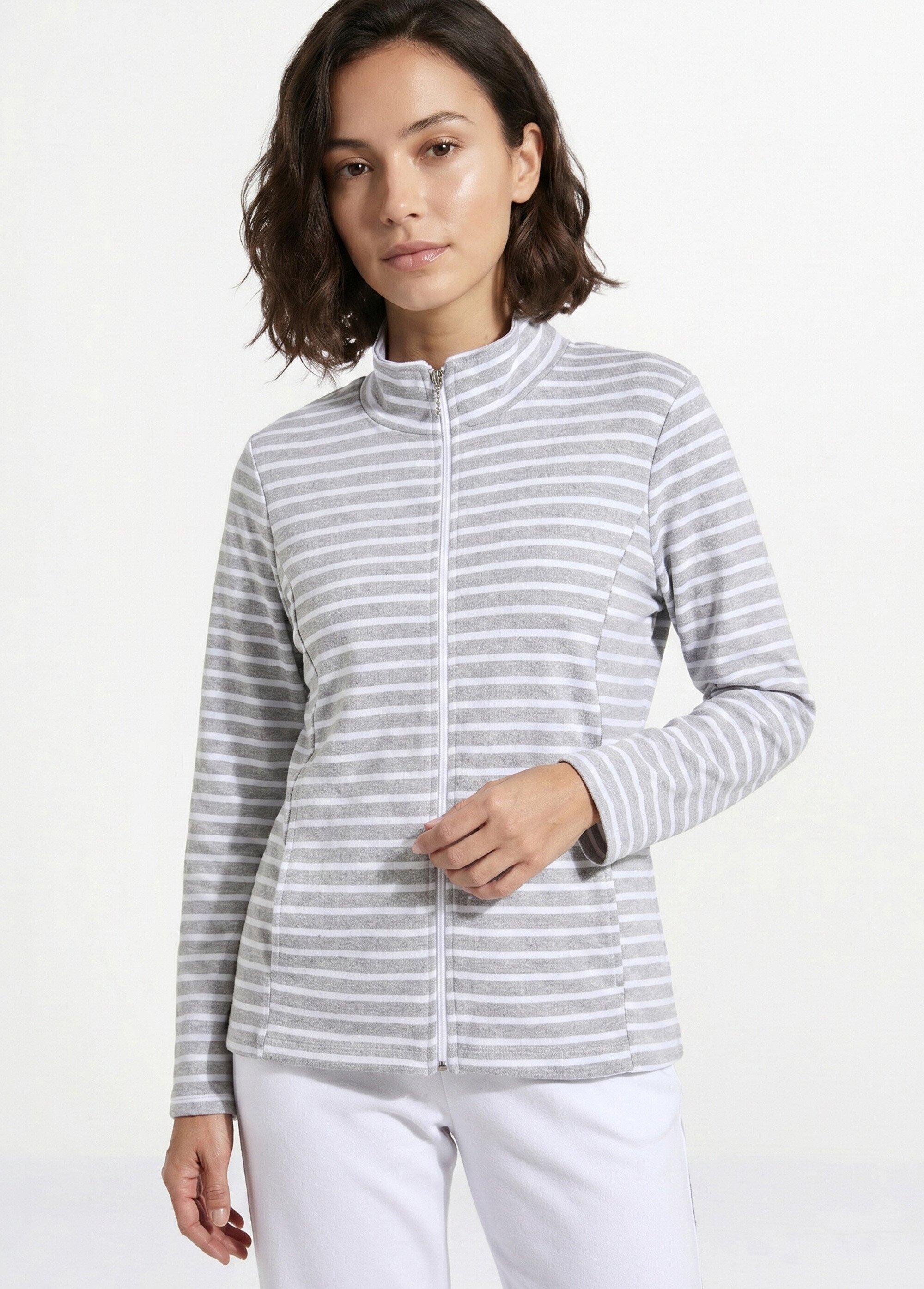 Veste de détente col montant Gris PAOLA FA1