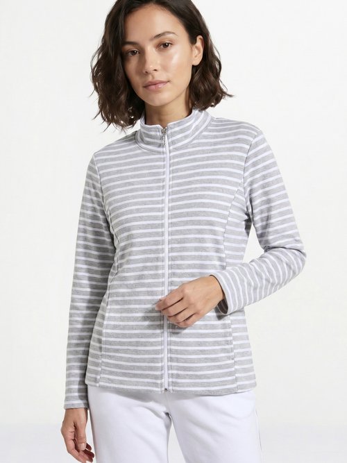 Veste de détente col montant Gris PAOLA FA1