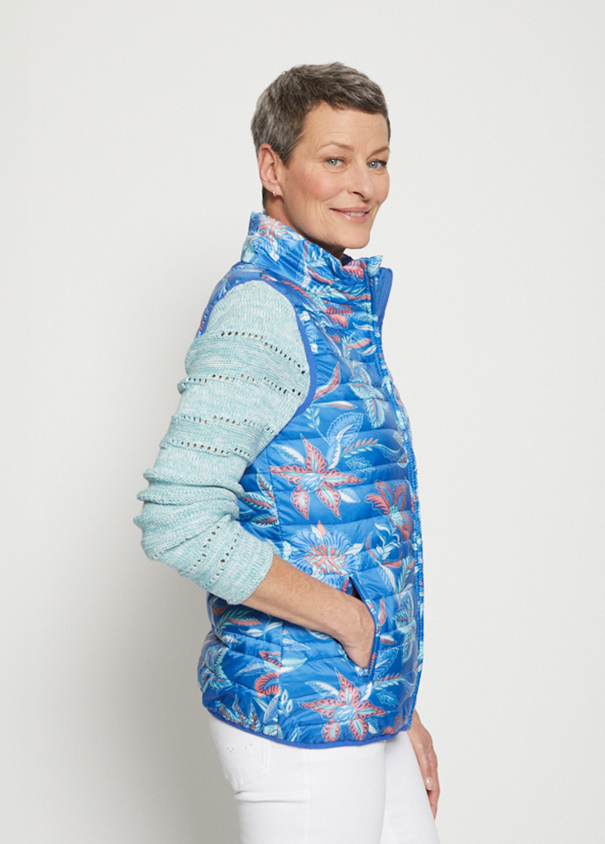 Veste matelassée sans manches Femme Bleu TALLIEN DR1